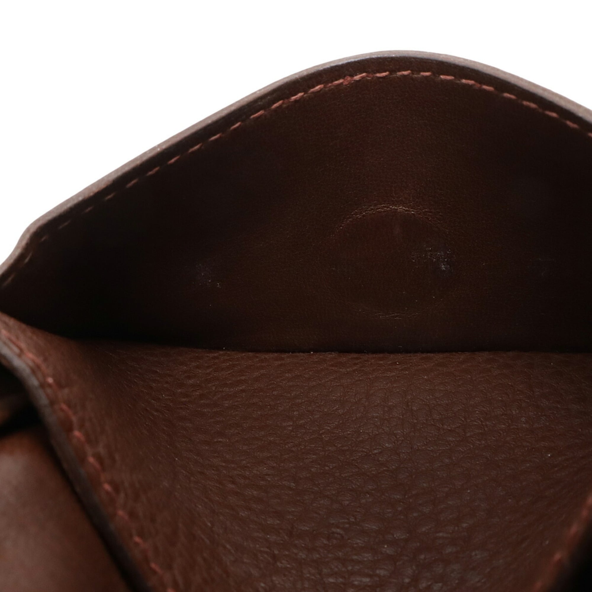 Hermes Dogon Brown Togo Leather Coin Purse/Coin Case (Pre-Owned)