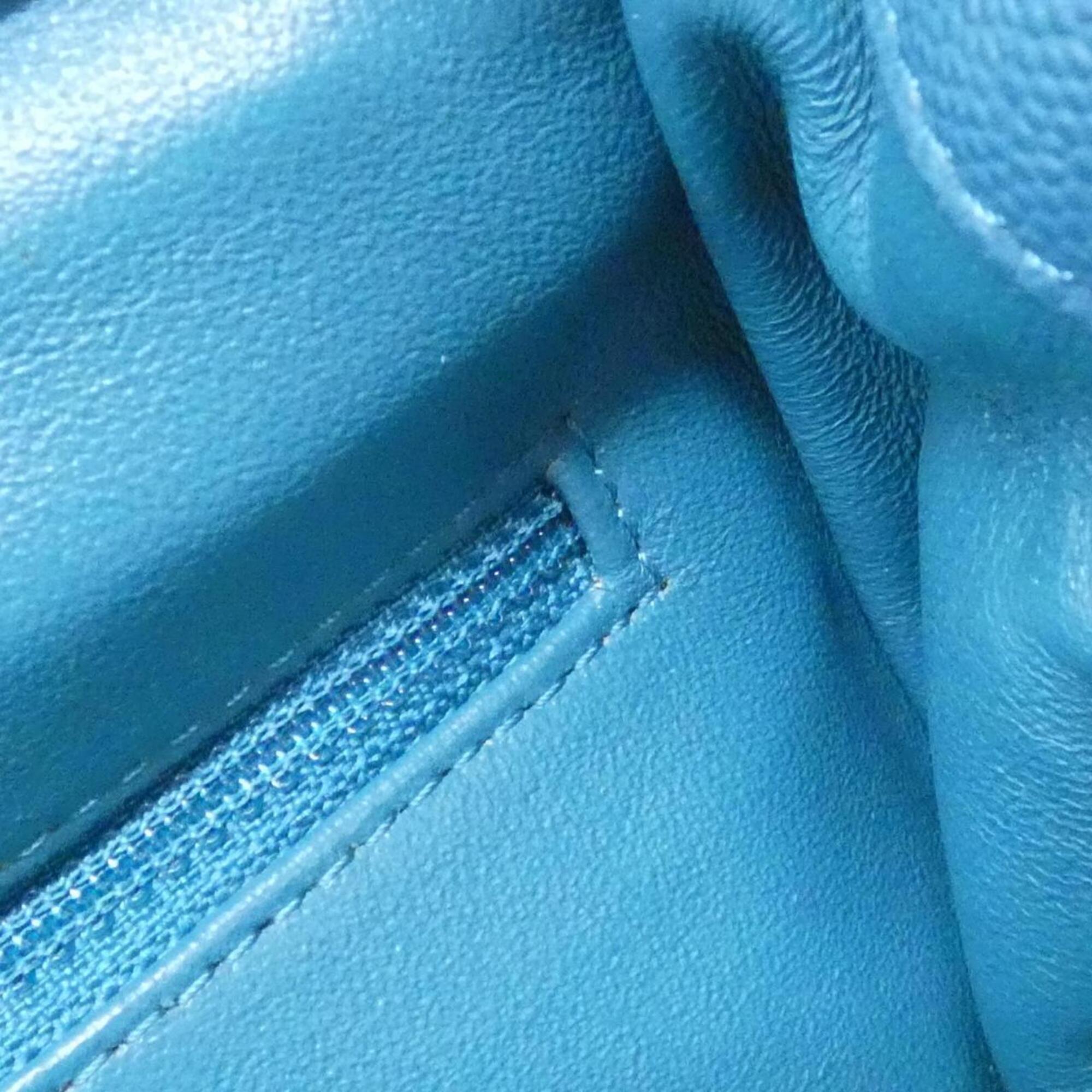 Chanel Blue Grained Calfskin Backpack (Pre-Owned)