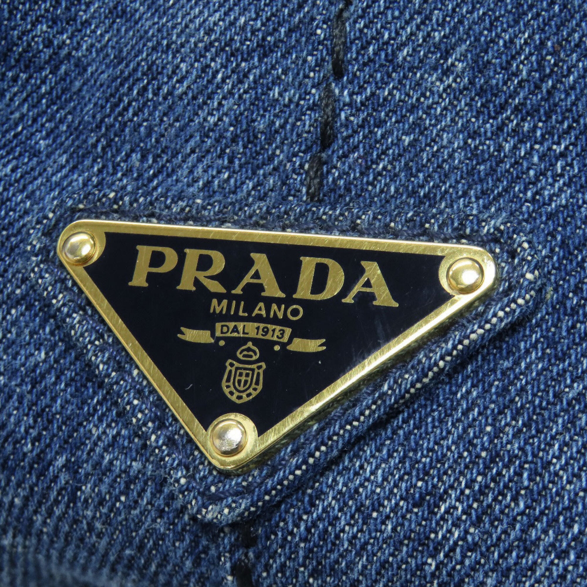 Prada Blue Denim Handbag (Pre-Owned)