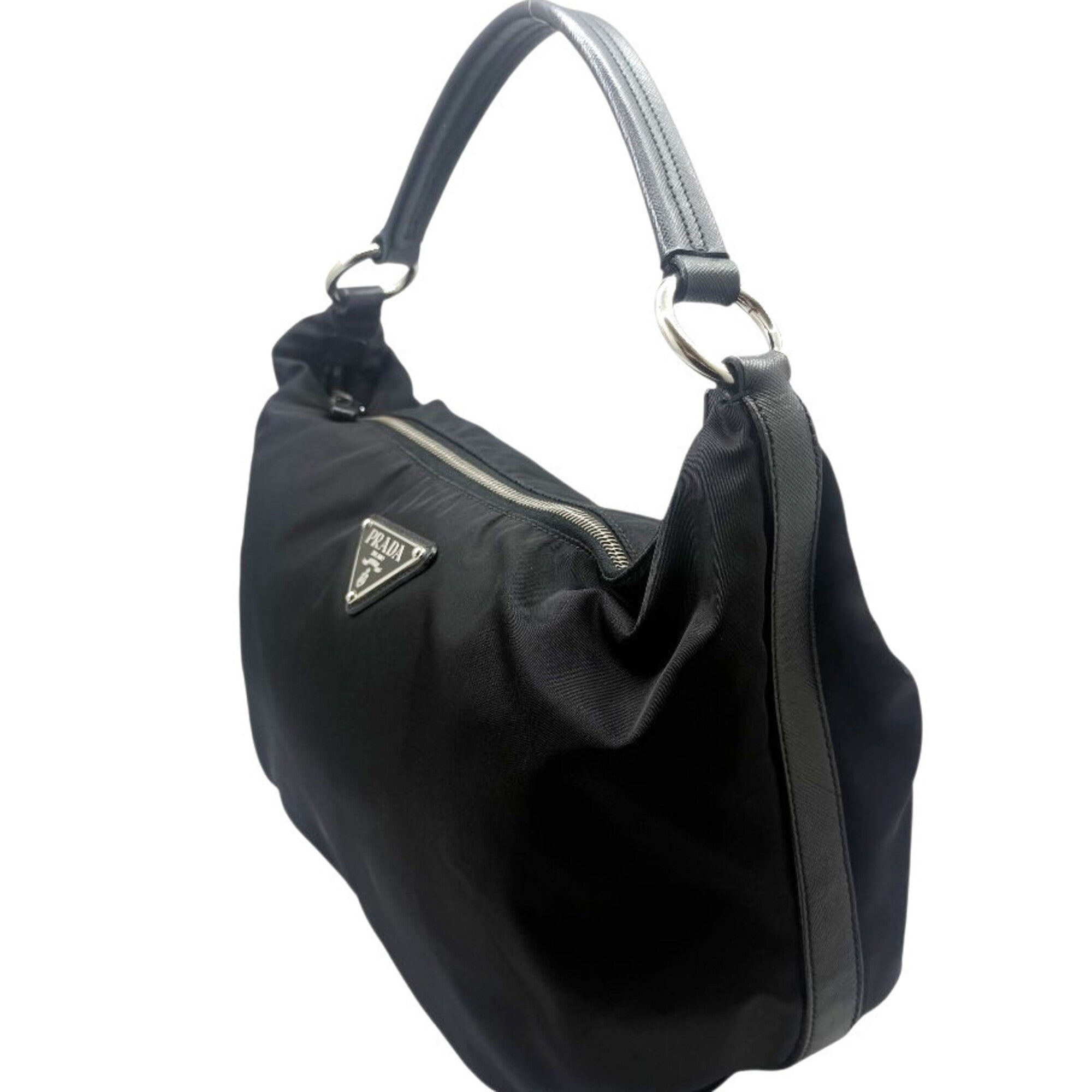 Prada Black Nylon Handbag (Pre-Owned)