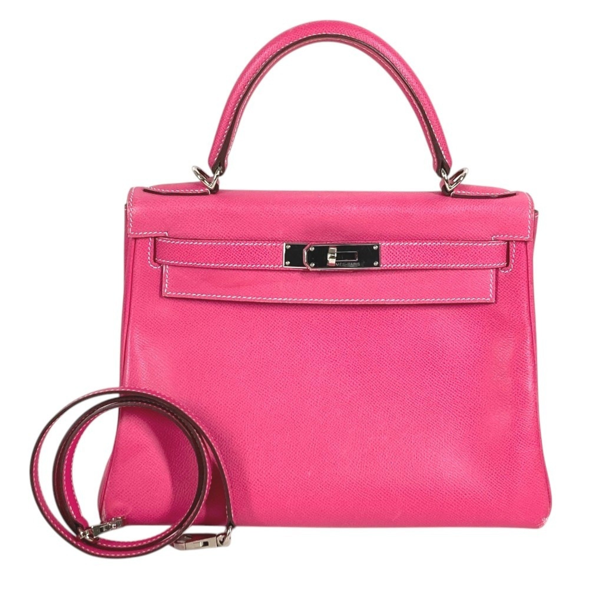 Hermes Pink Epsom Leather Handbag Shoulder Bag (Pre-Owned)