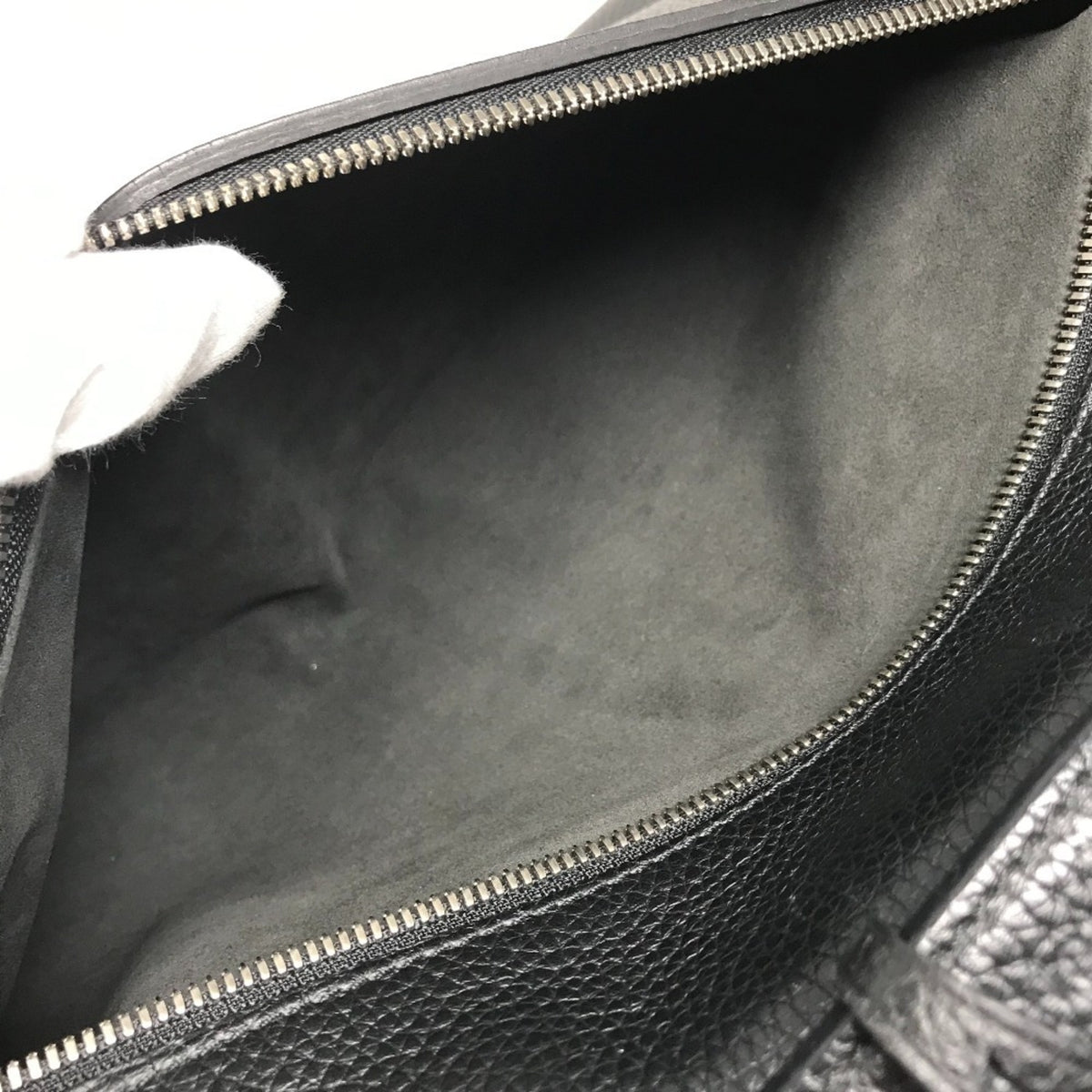 Louis Vuitton Black Leather Briefcase Handbag (Pre-Owned)