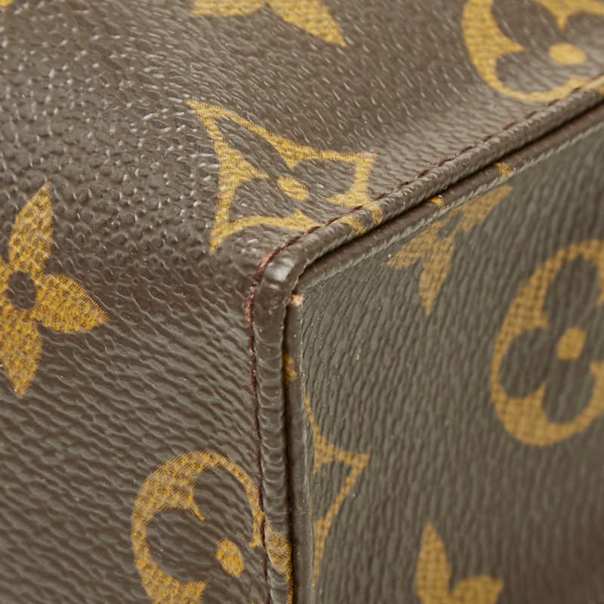Louis Vuitton Brown Pvc Leather Clutch Bag Handbag Pouch (Pre-Owned)