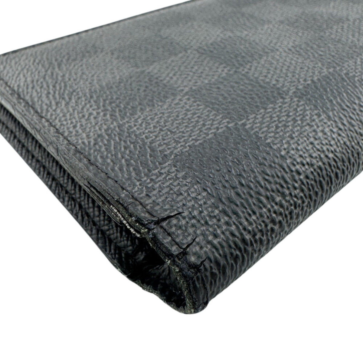 Louis Vuitton Damier Graphite Black Gray Leather Long Wallet (Bi-Fold) (Pre-Owned)