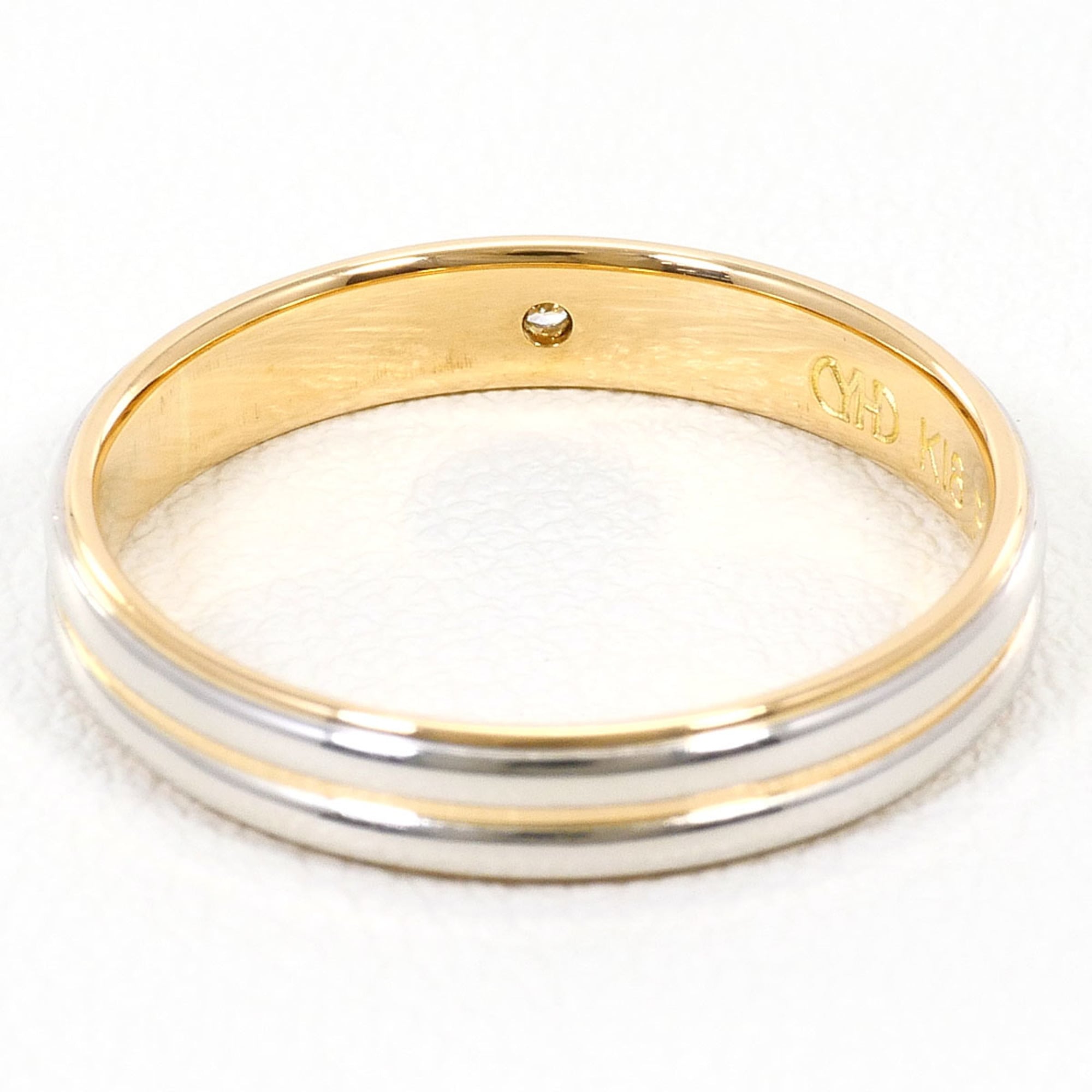 Unbranded Platinum Yellow Gold Yellow Gold (18K) Platinum 900 Band Ring (Pre-Owned)
