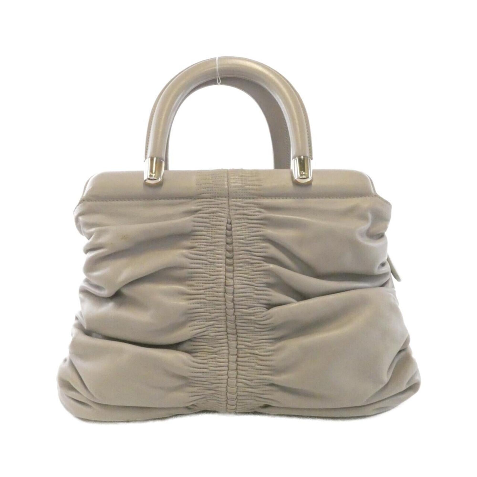 Christian Dior Gray Leather Handbag (Pre-Owned)