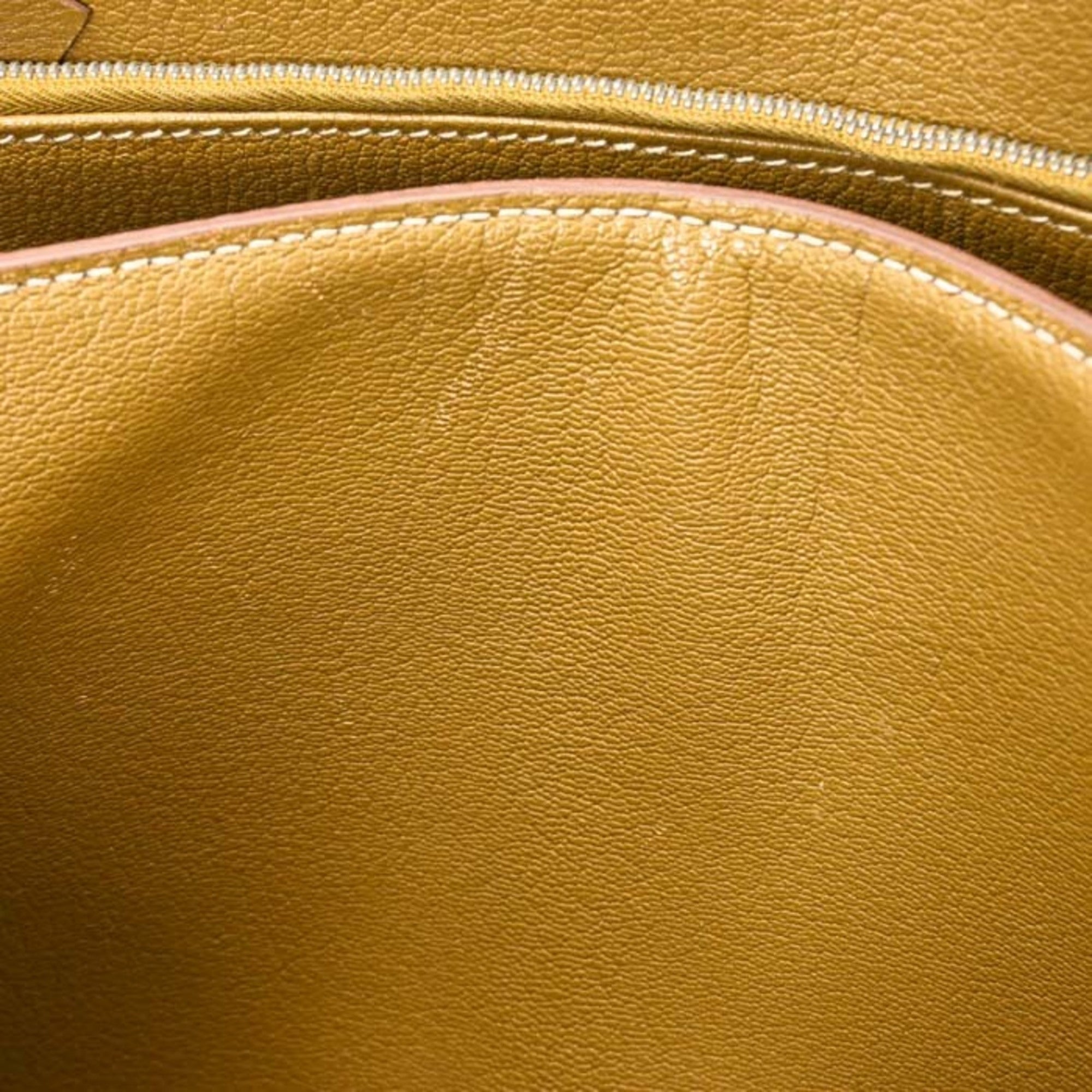 Hermes Blue Brown Taurillon Clemence Leather Leather Shoulder Bag (Pre-Owned)