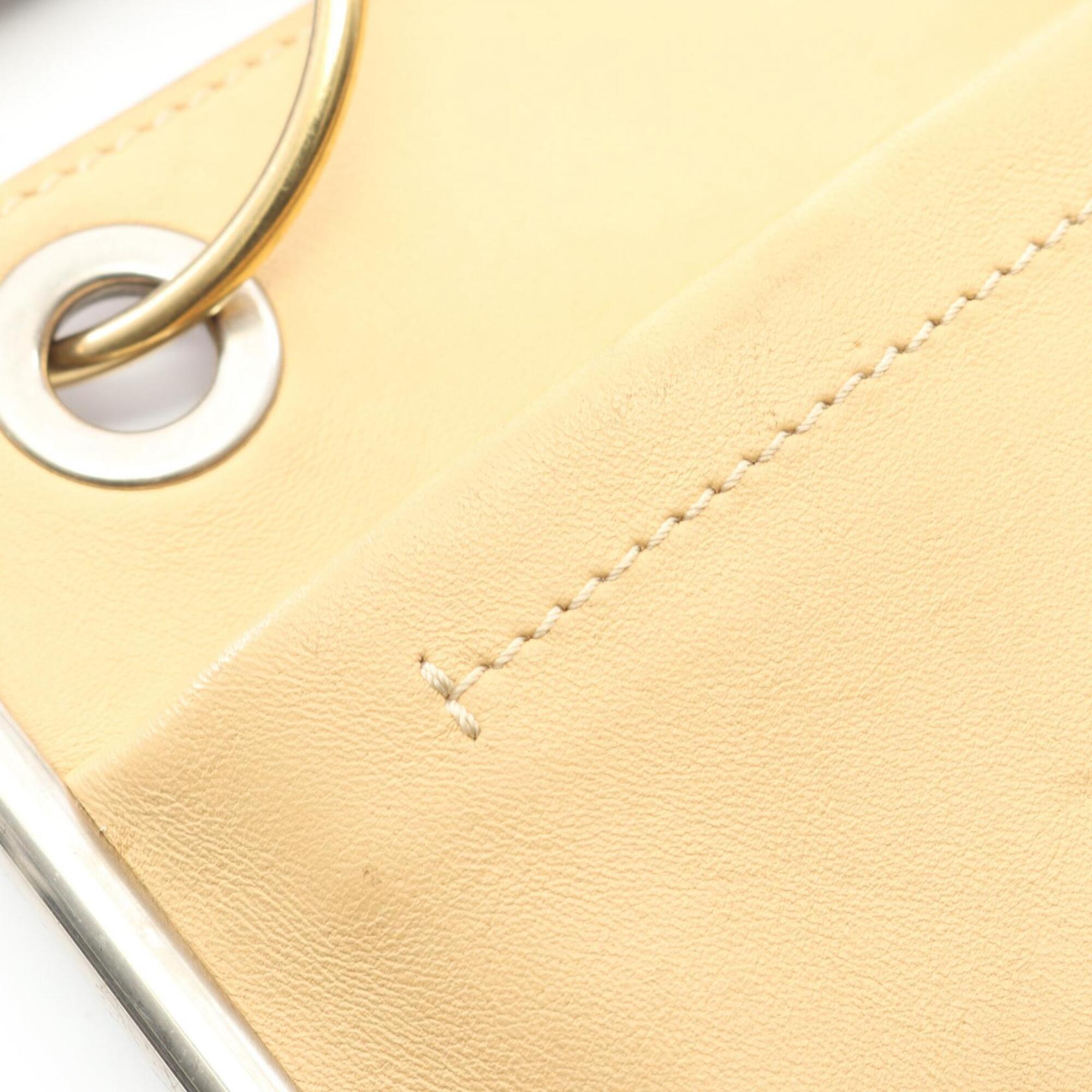 Chloé Beige Khaki Leather Handbag Shoulder Bag (Pre-Owned)