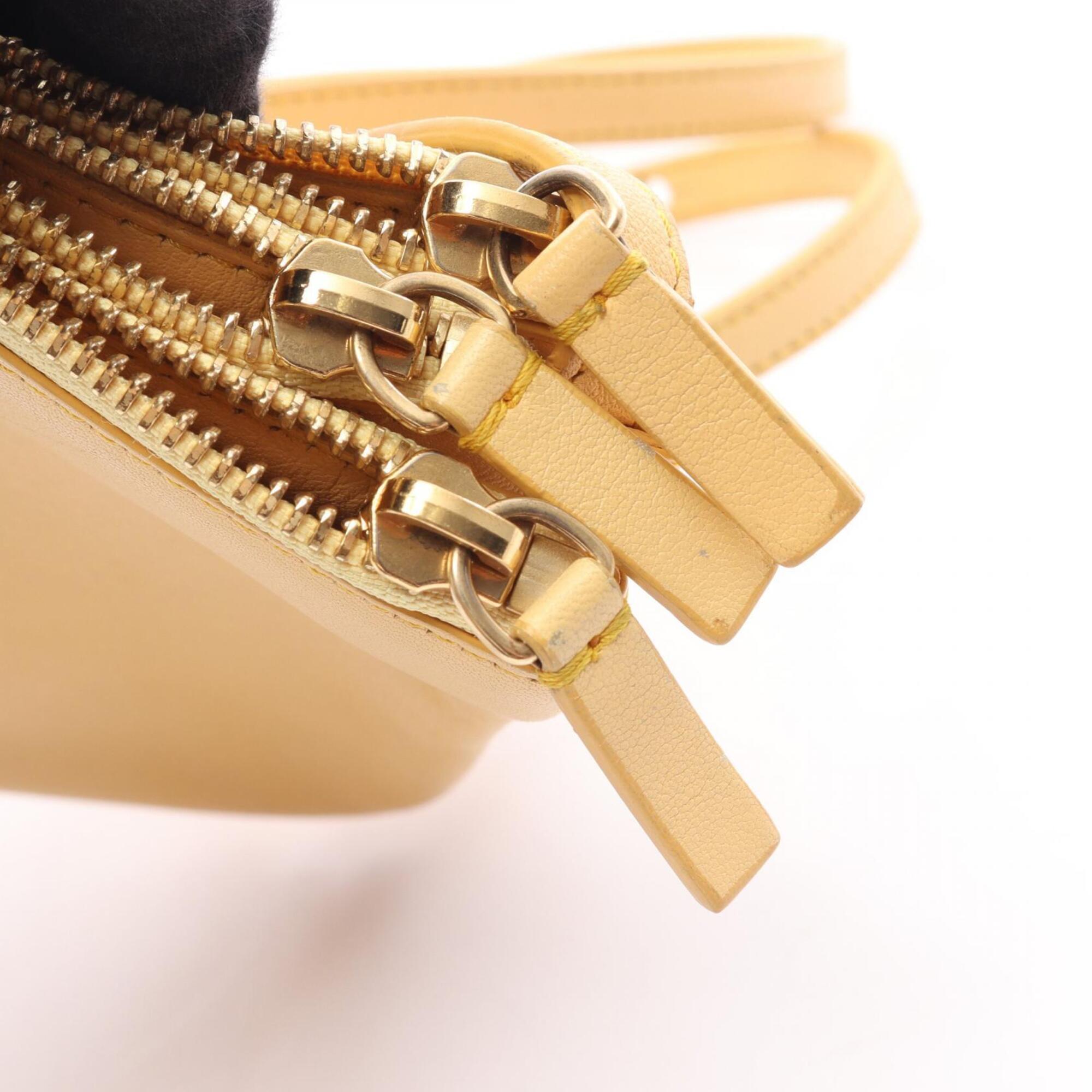 Celine Yellow Leather Handbag Shoulder Bag (Pre-Owned)
