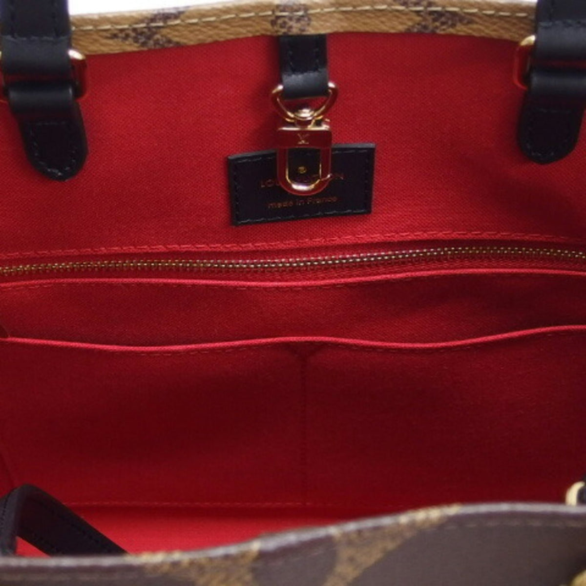 Louis Vuitton Monogram Dark Brown Marron Monogram Monogram Reverse Shoulder Bag Tote Bag (Pre-Owned)