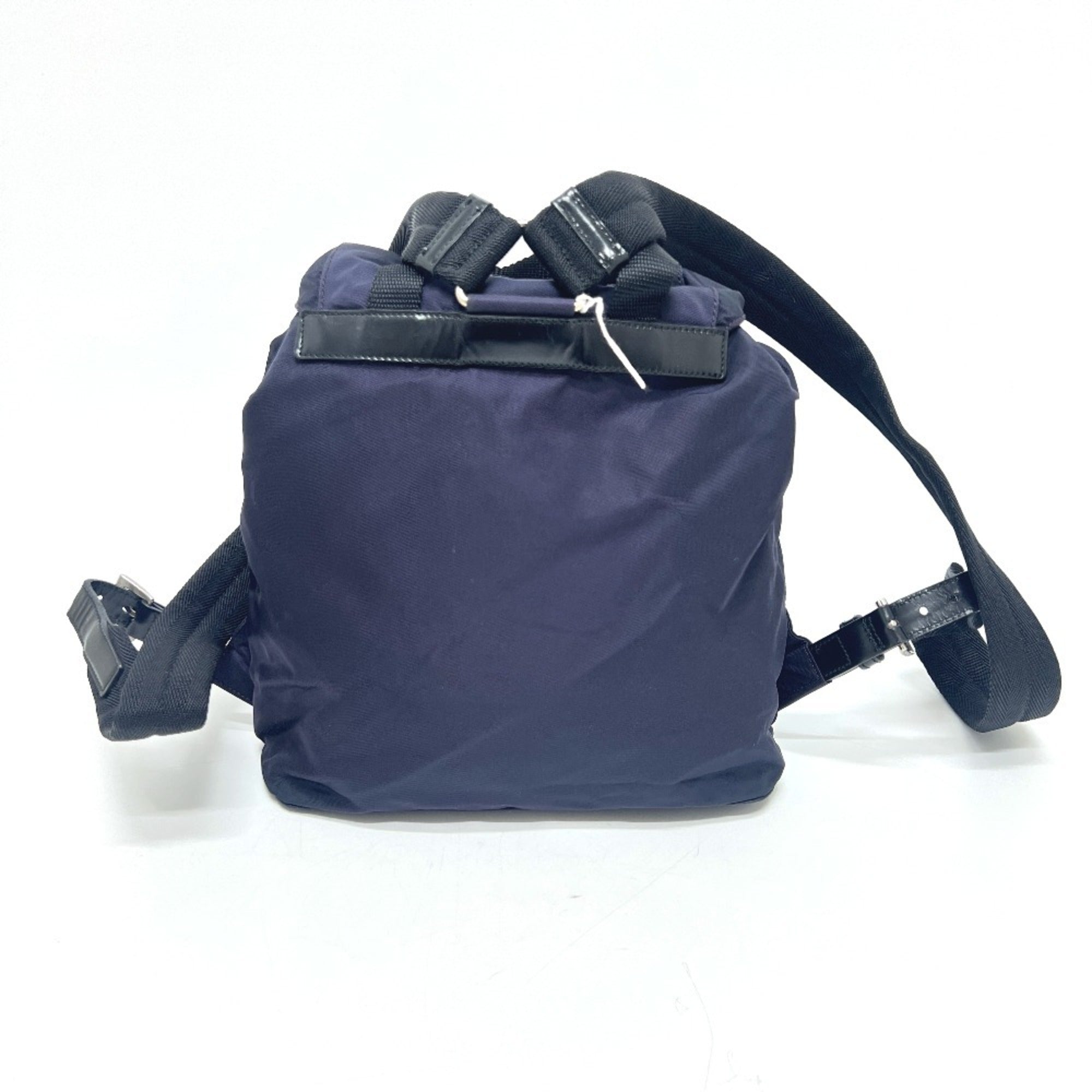Prada Purple Nylon Leather Backpack (Pre-Owned)