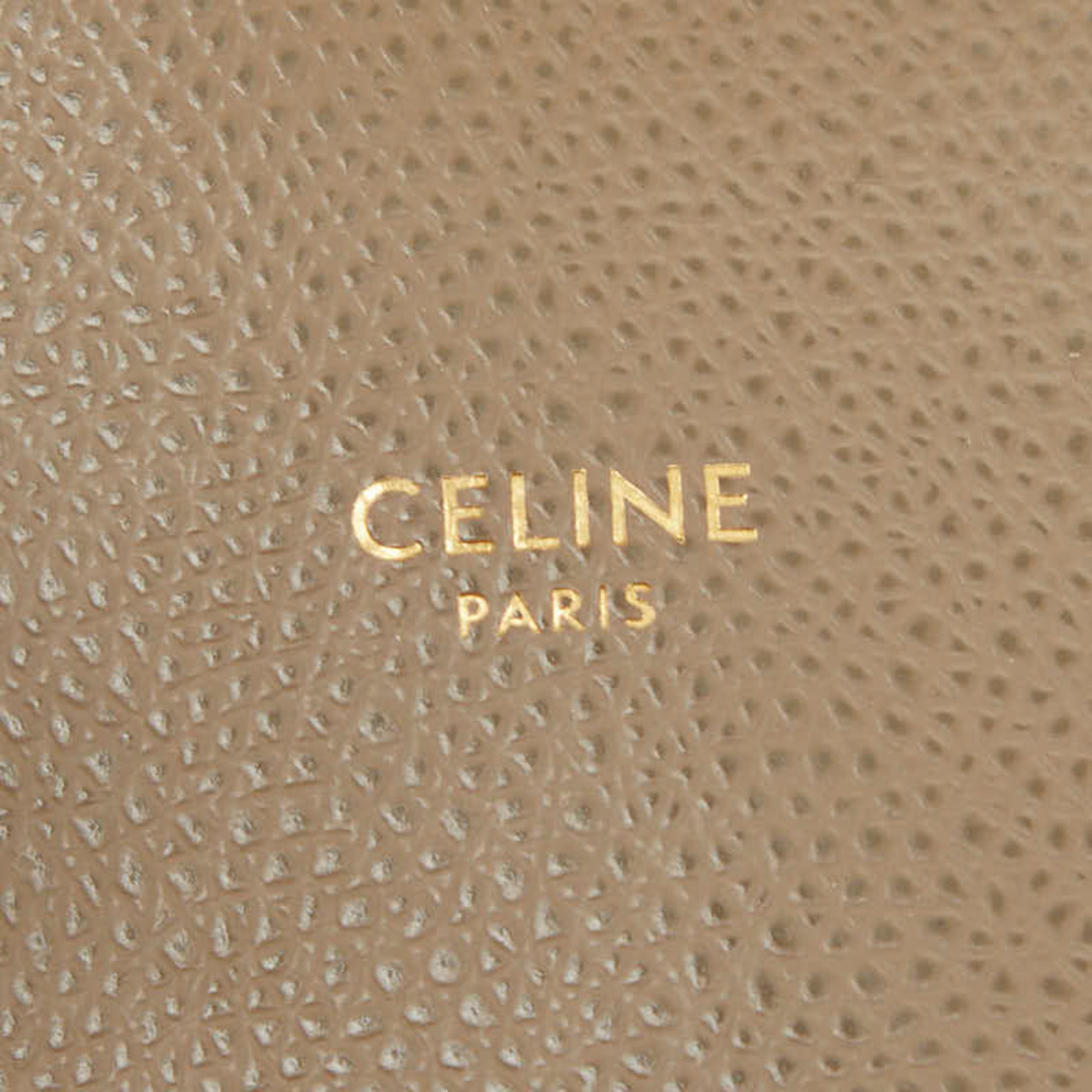 Celine Grayish Leather Handbag Shoulder Bag (Pre-Owned)