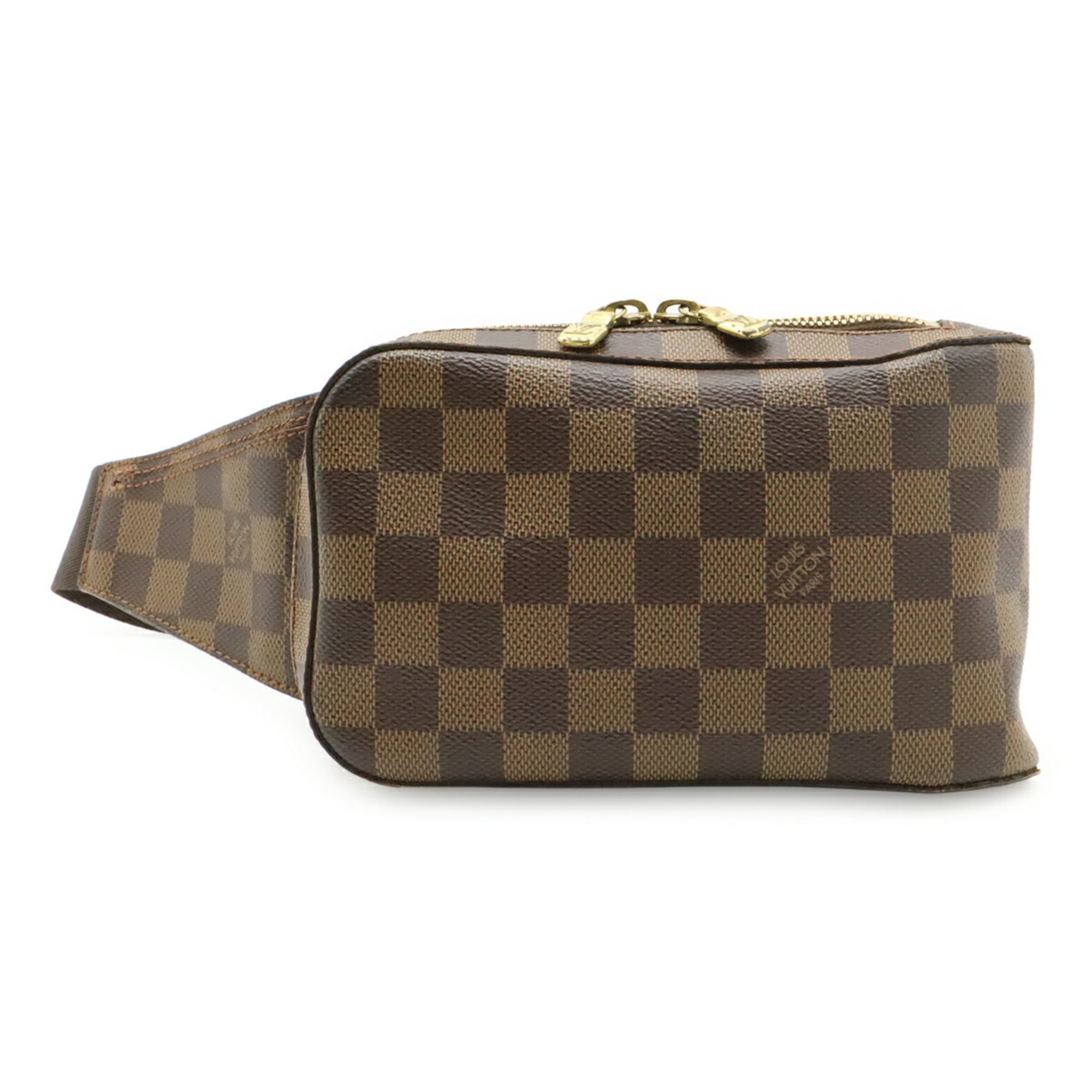 Louis Vuitton Brown Damier Canvas Pvc Damier Canvas Pouch Shoulder Bag Sling Bag (Pre-Owned)