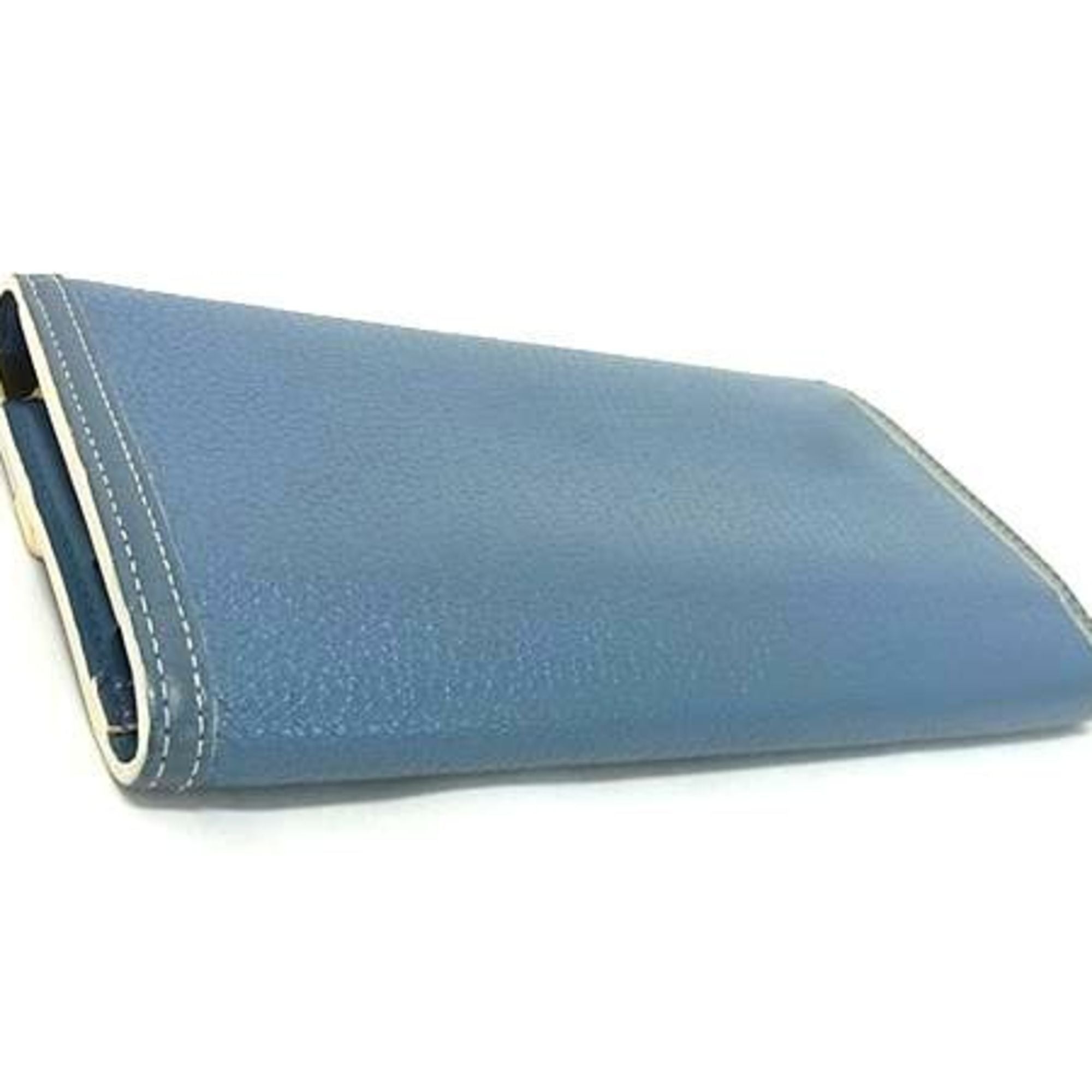 Louis Vuitton Suhali Blue Suhali Leather Coin Purse/Coin Case (Pre-Owned)