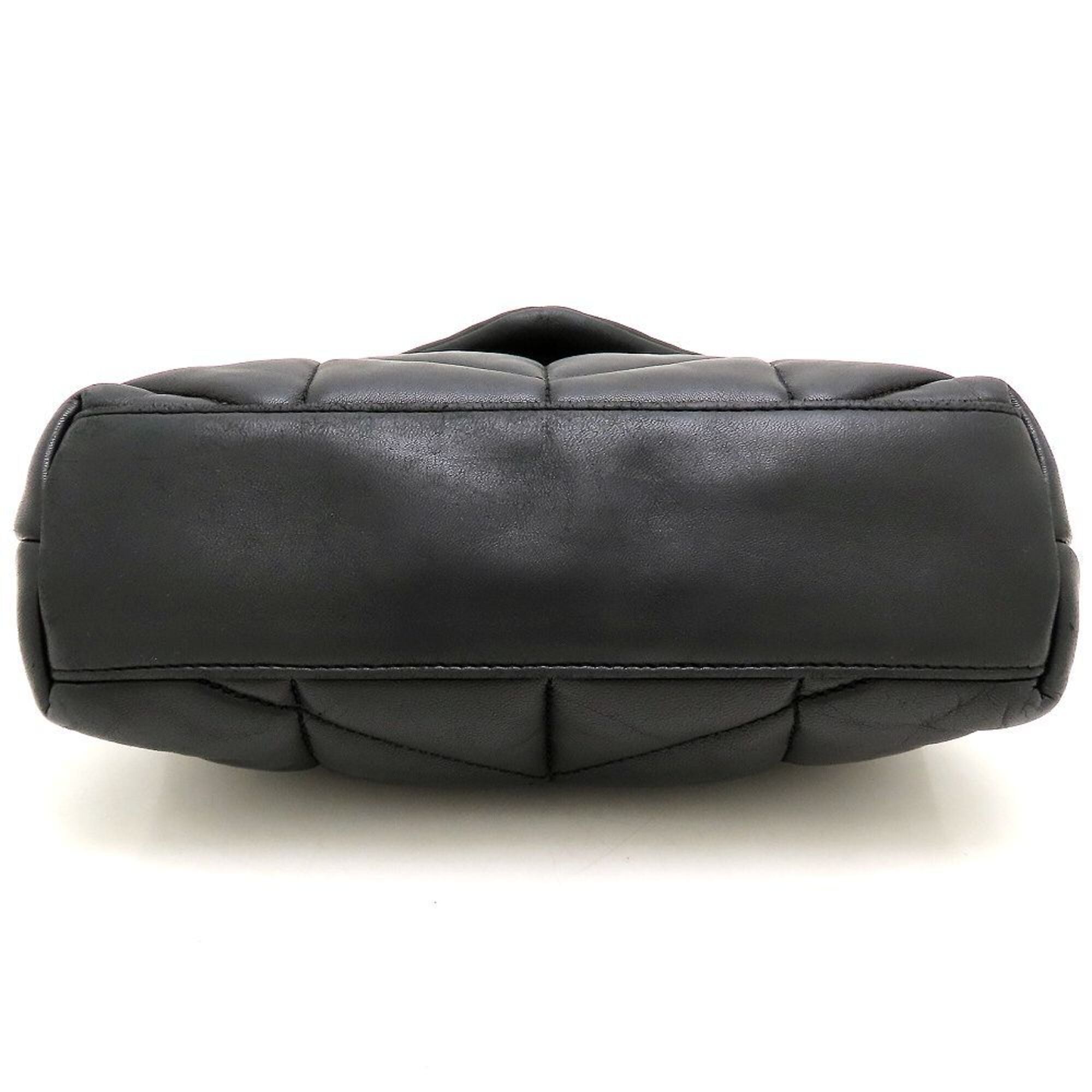 Yves Saint Laurent Black Leather Shoulder Bag (Pre-Owned)