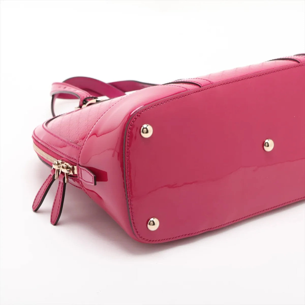 Gucci Pink Leather Handbag Shoulder Bag (Pre-Owned)
