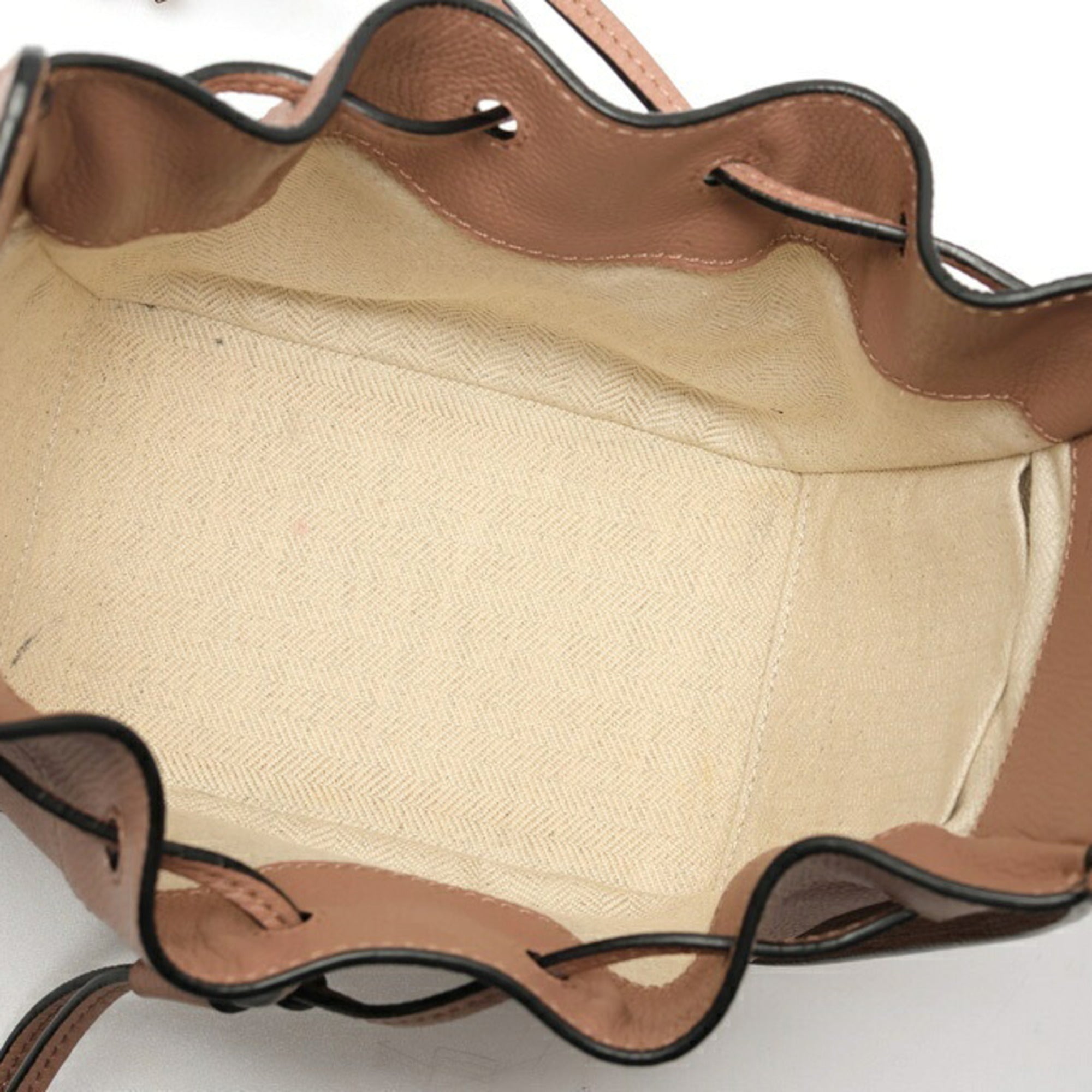 Loewe Pink Beige Leather Shoulder Bag (Pre-Owned)