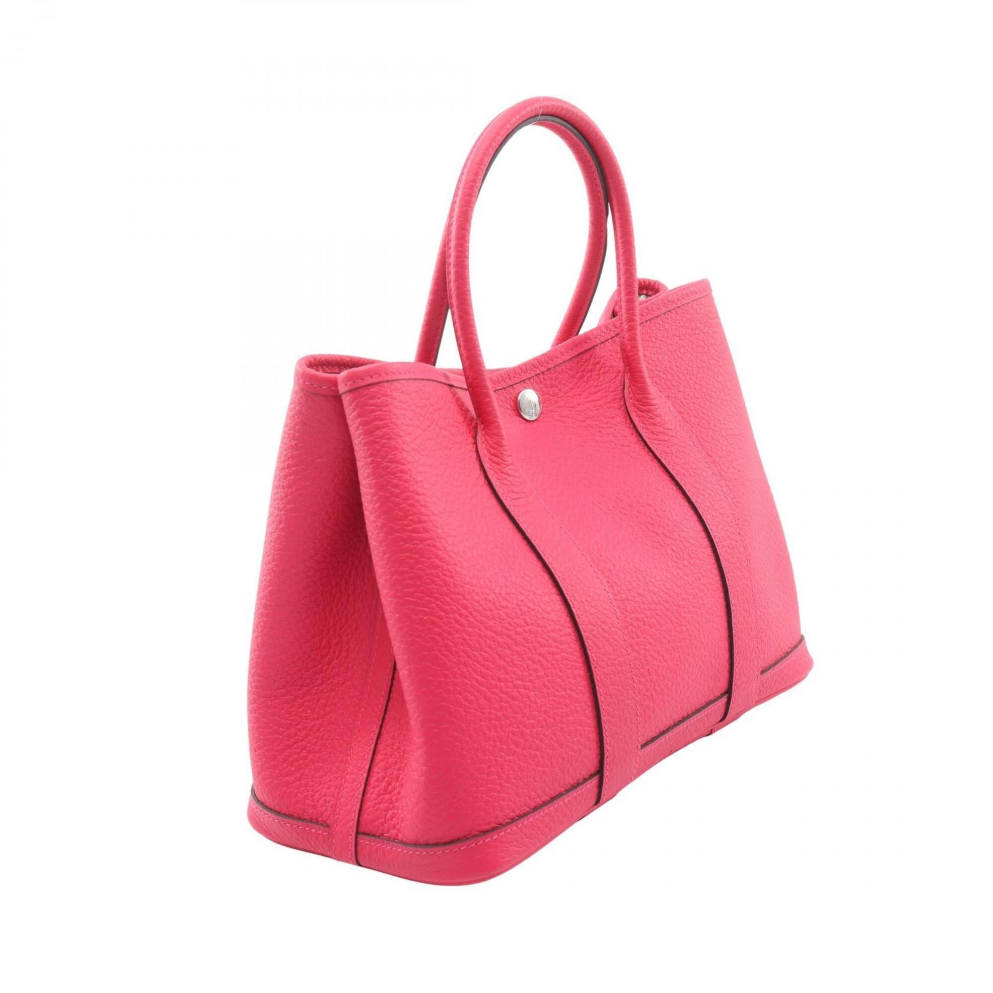Hermes Pink Country Leather Handbag Tote Bag (Pre-Owned)