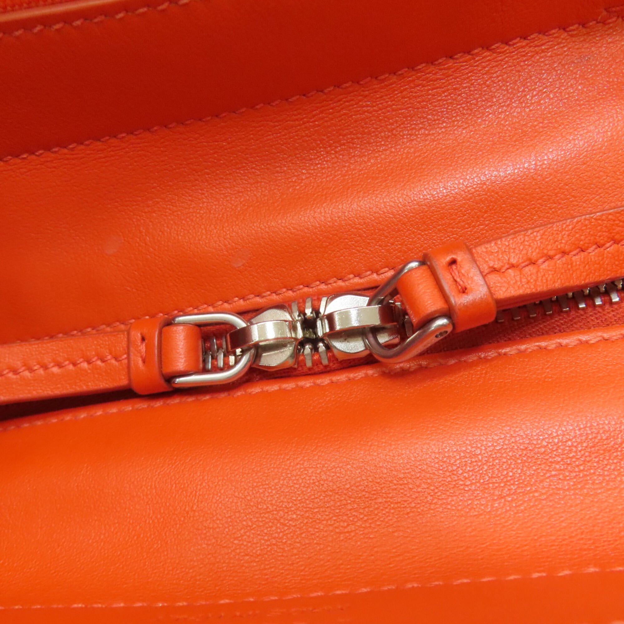 Prada Orange Canvas Handbag (Pre-Owned)