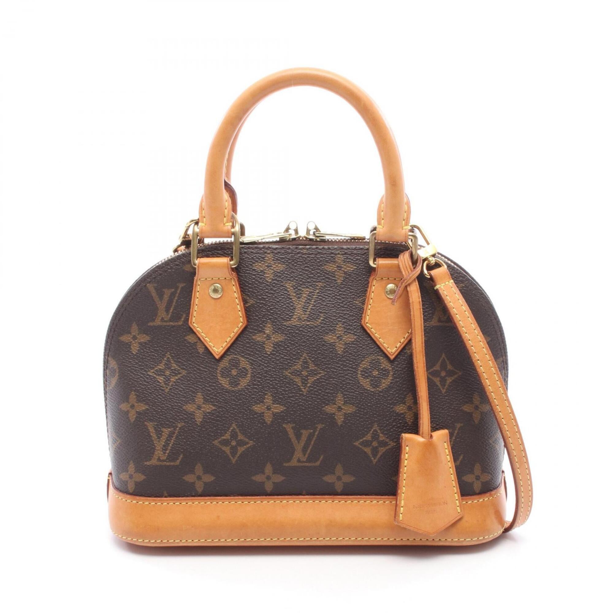 Louis Vuitton Brown Coated Canvas Pvc Monogram Leather Handbag (Pre-Owned)