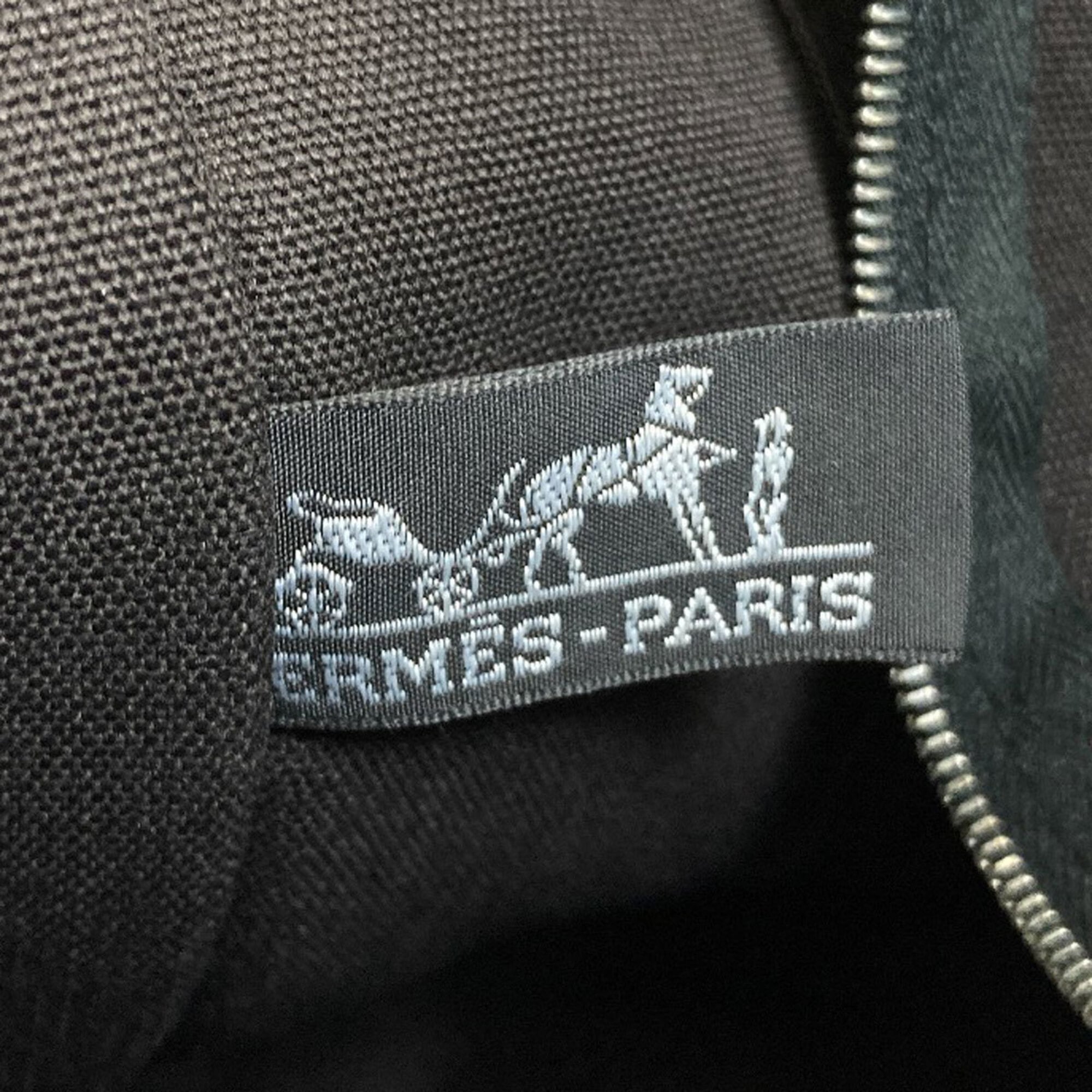 Hermes Gray Canvas Tote Bag (Pre-Owned)