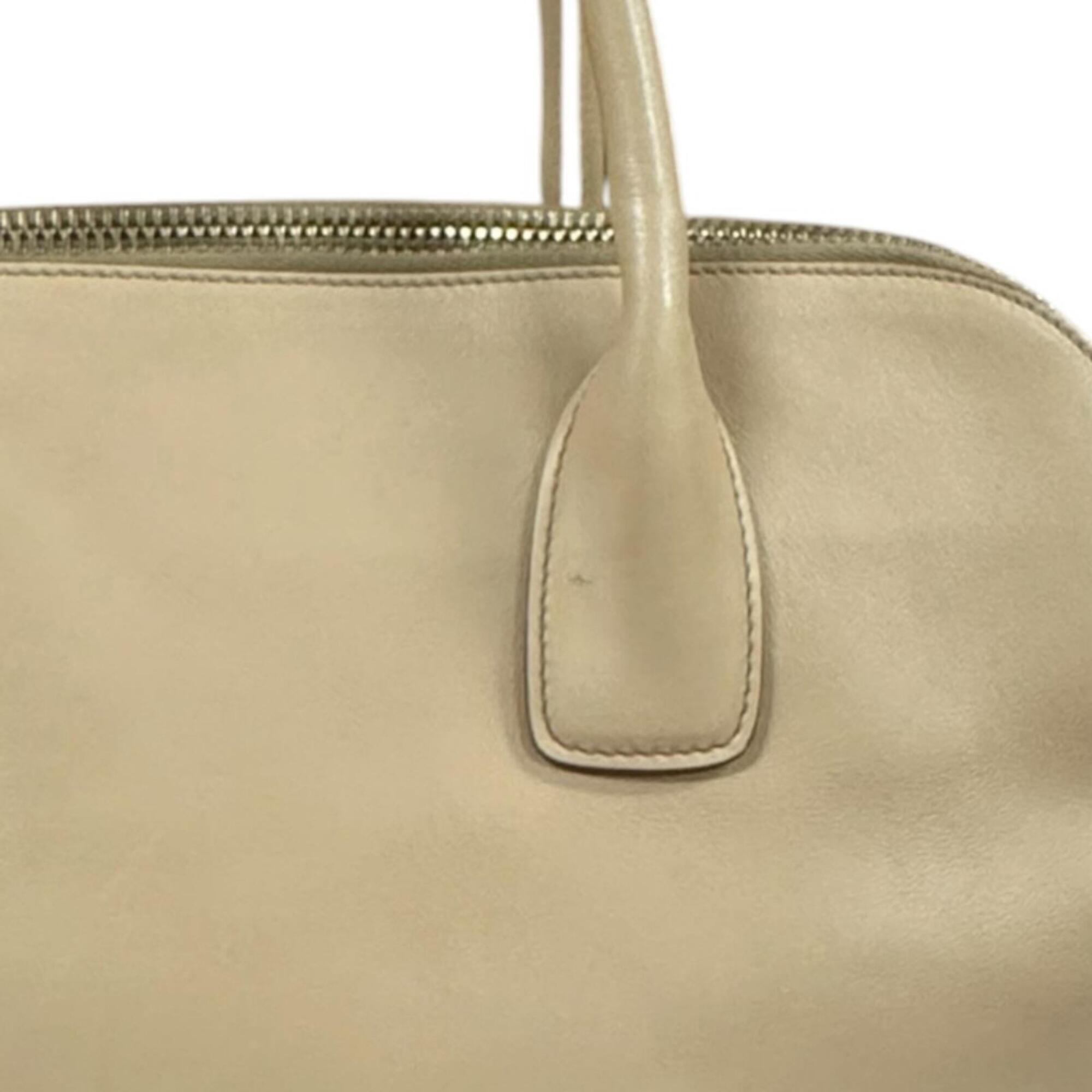 Prada Beige Leather Handbag (Pre-Owned)