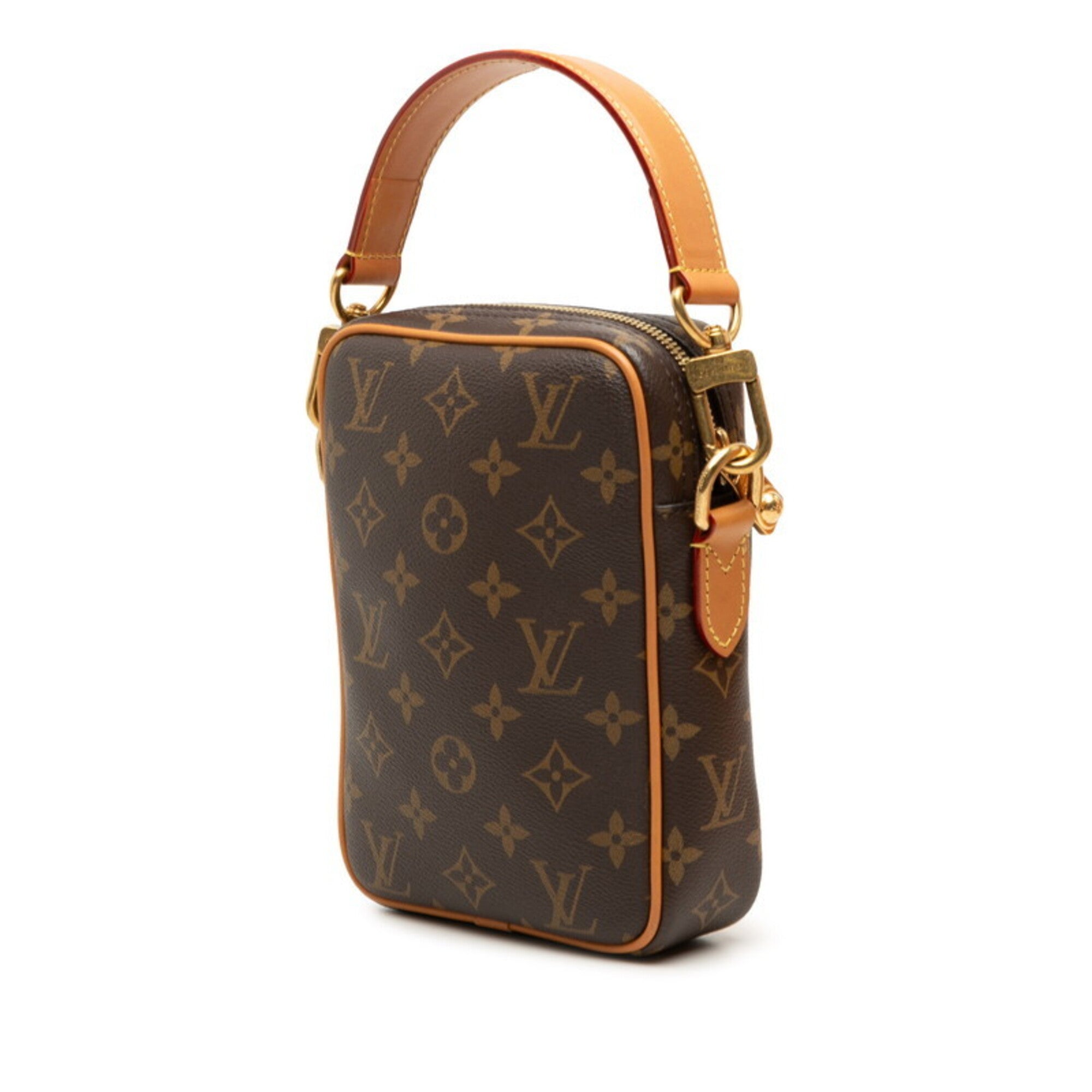 Louis Vuitton Monogram Brown Pvc Leather Handbag Shoulder Bag (Pre-Owned)