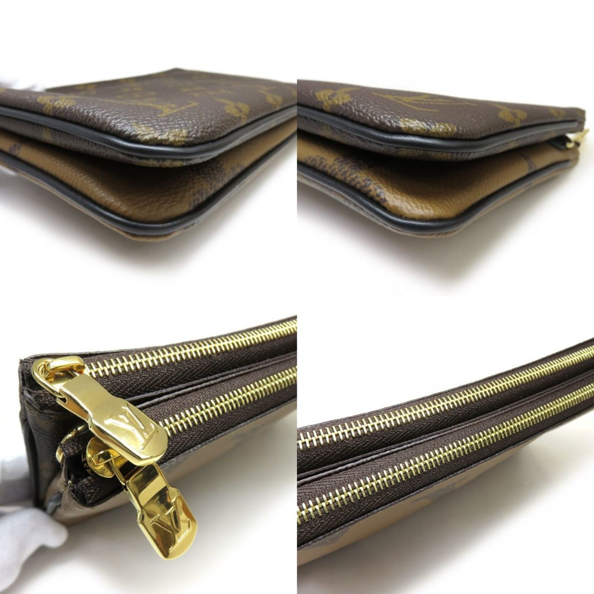 Louis Vuitton Galle Marron Monogram Monogram Monogram Reverse Pochette Shoulder Bag (Pre-Owned)