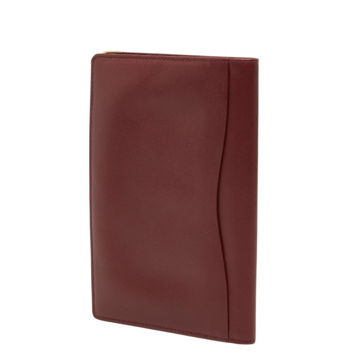Cartier Bordeaux Wine Red Leather Wallet (Bi-Fold) (Pre-Owned)