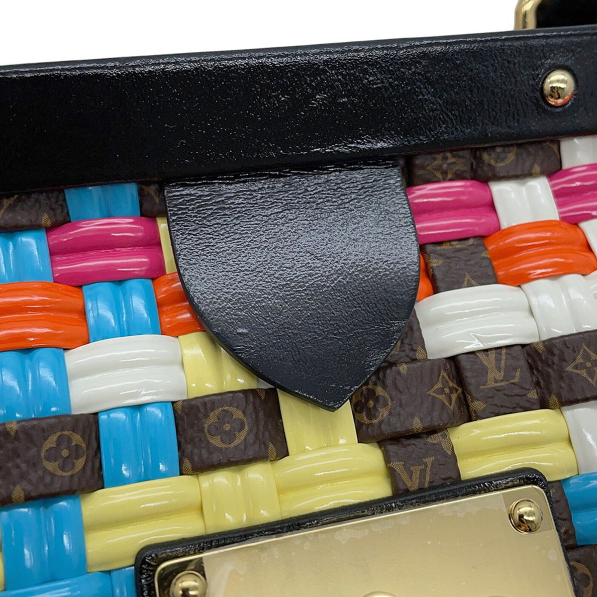 Louis Vuitton Monogram Multi-Color Noir Monogram Leather Handbag (Pre-Owned)