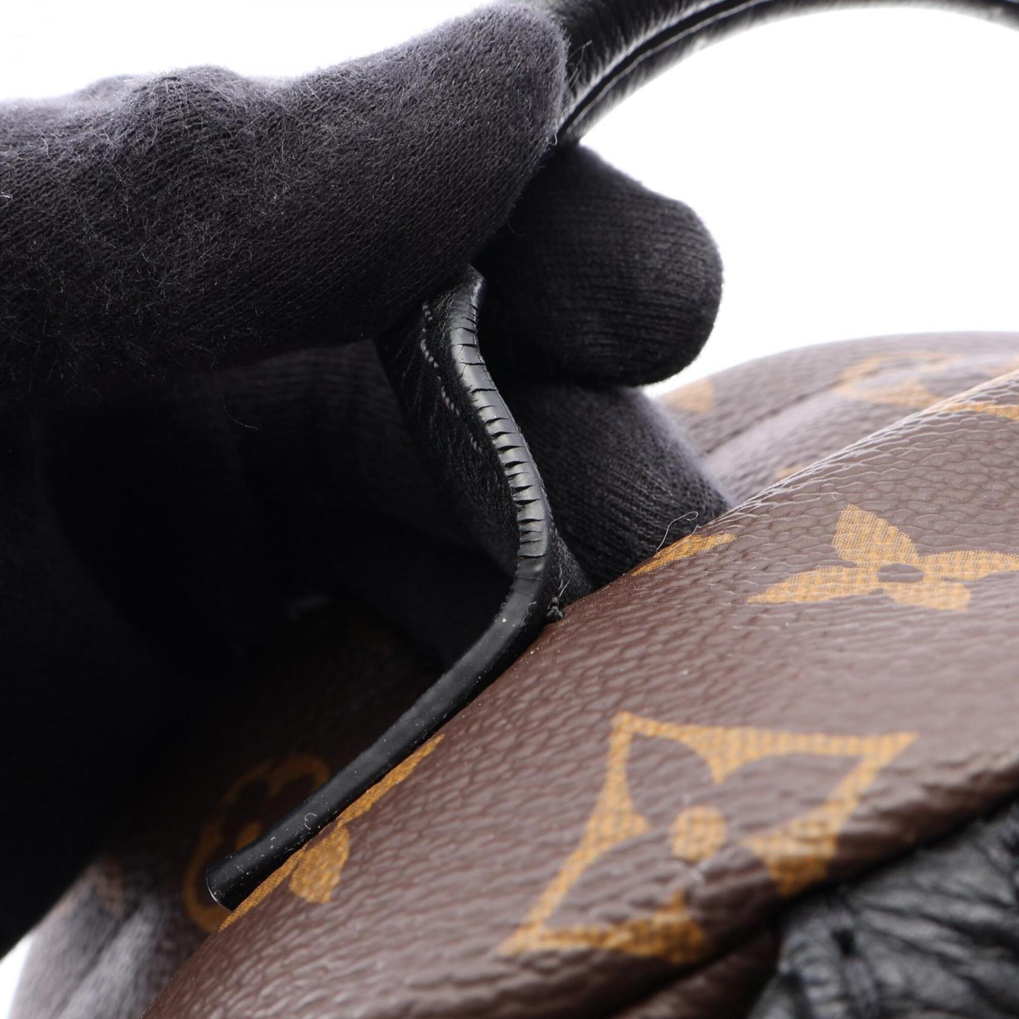 Louis Vuitton Black Brown Monogram Pvc Backpack Handbag (Pre-Owned)