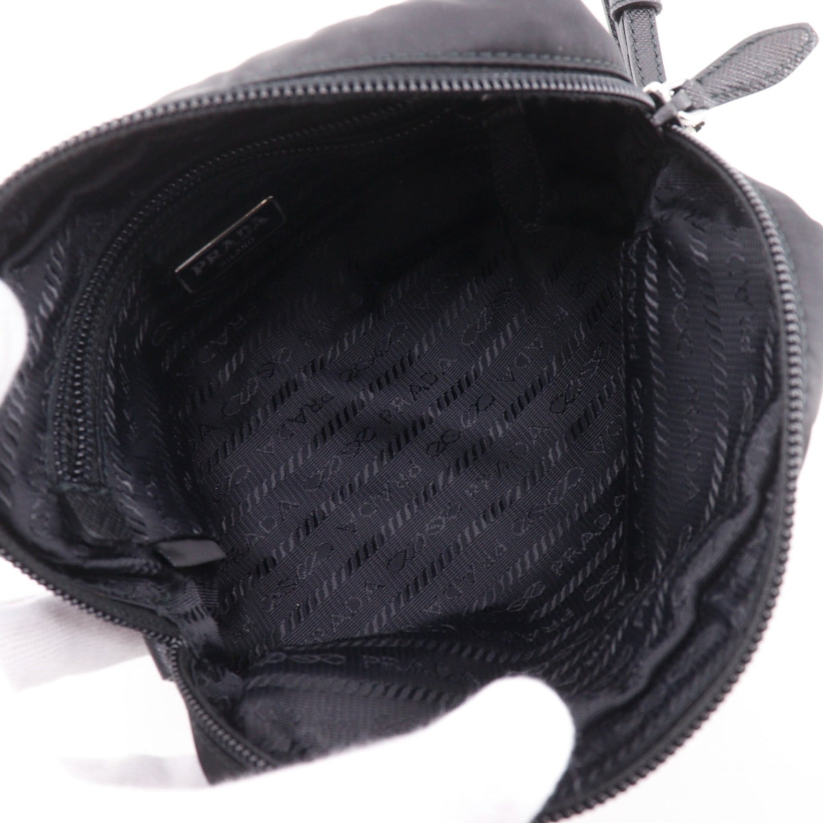 Prada Black Nero Nylon Pouch (Pre-Owned)