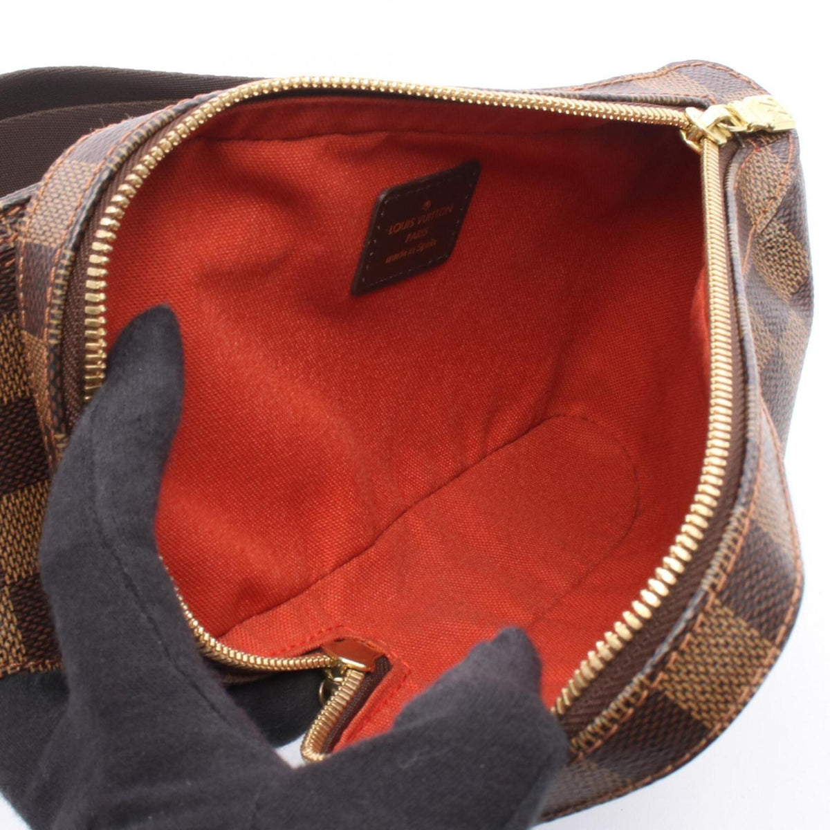 Louis Vuitton Brown Coated Canvas Leather Fanny Pack Sling Bag (Pre-Owned)