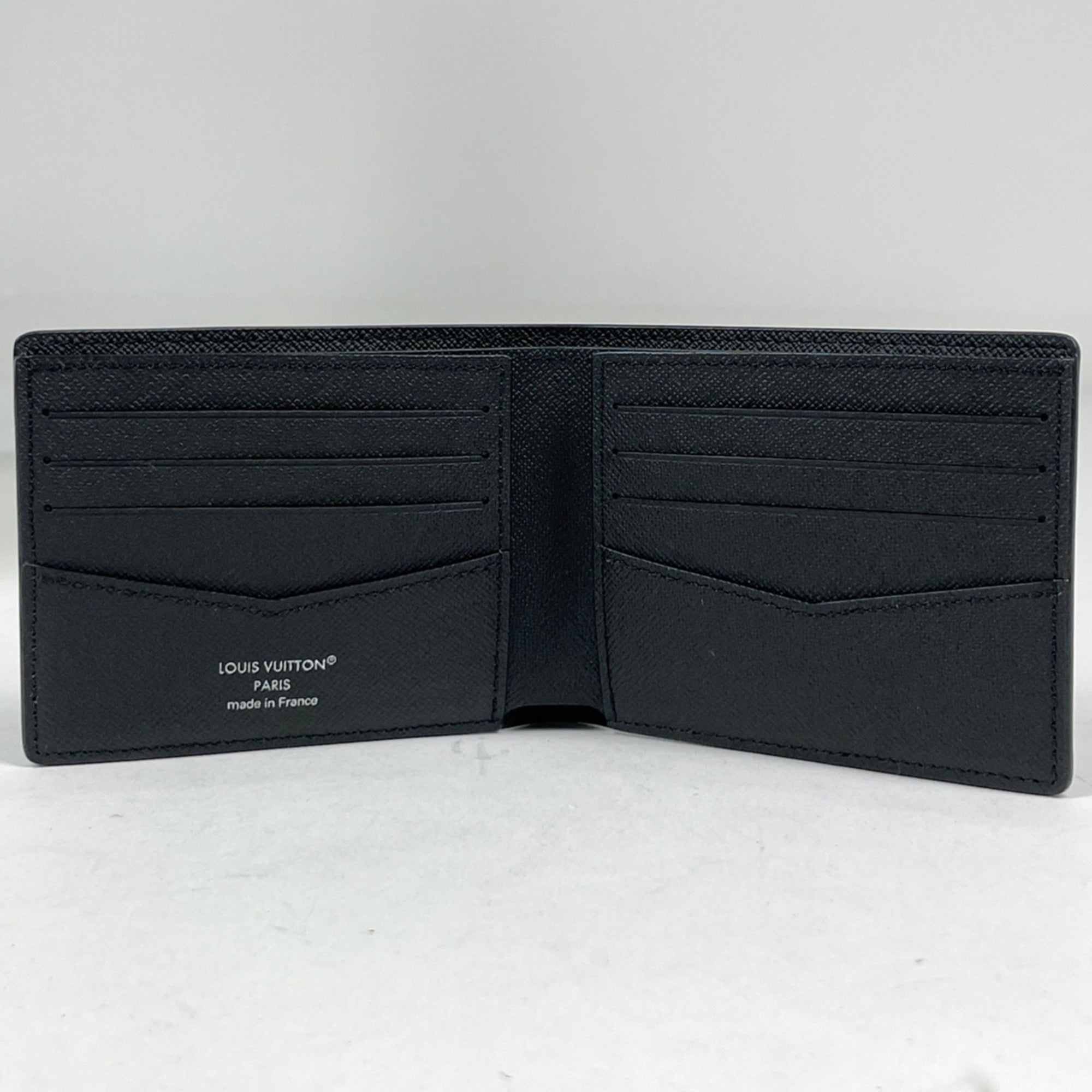 Louis Vuitton Black Noir Monogram Eclipse Wallet (Bi-Fold) (Pre-Owned)