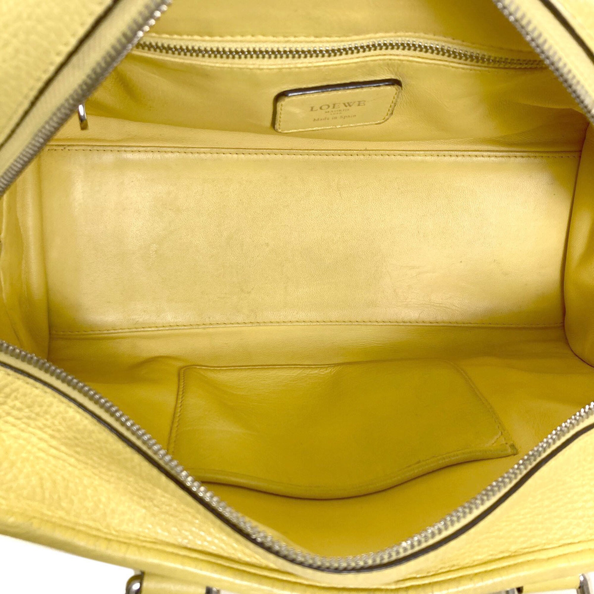 Loewe Yellow Leather Handbag (Pre-Owned)