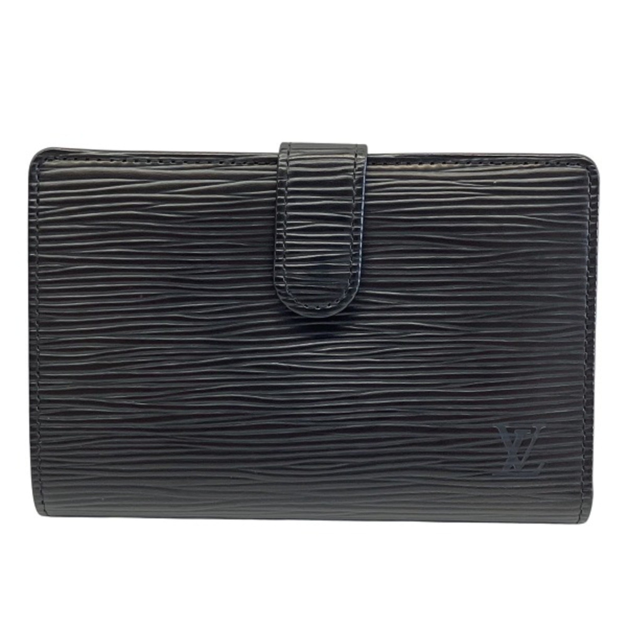 Louis Vuitton Epi Black Epi Leather Wallet (Bi-Fold) (Pre-Owned)