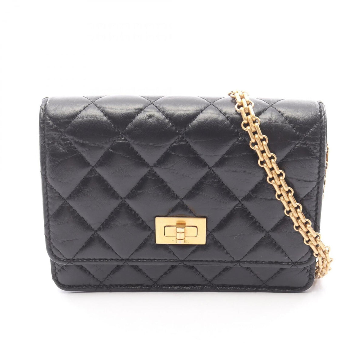 Chanel Black Leather Shoulder Bag (Pre-Owned)