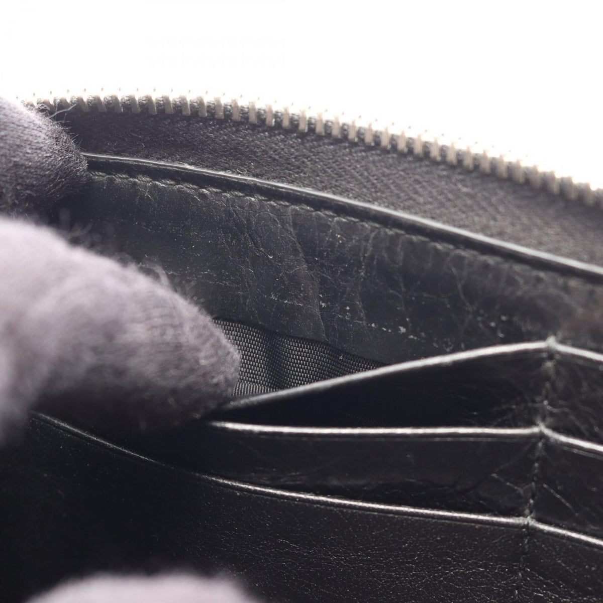Gucci Black Leather Long Wallet (Bi-Fold) (Pre-Owned)