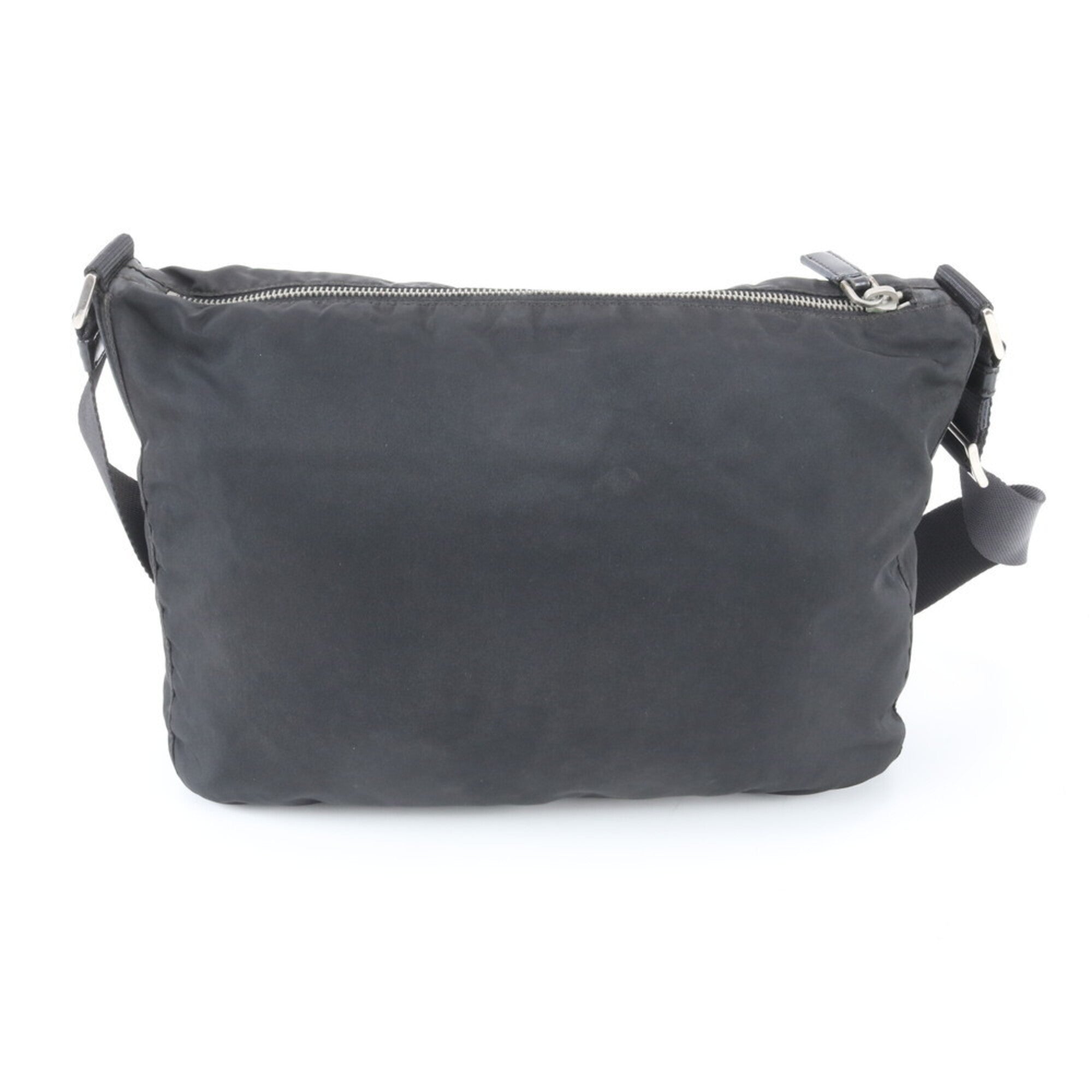 Prada Black Nylon Leather Shoulder Bag (Pre-Owned)