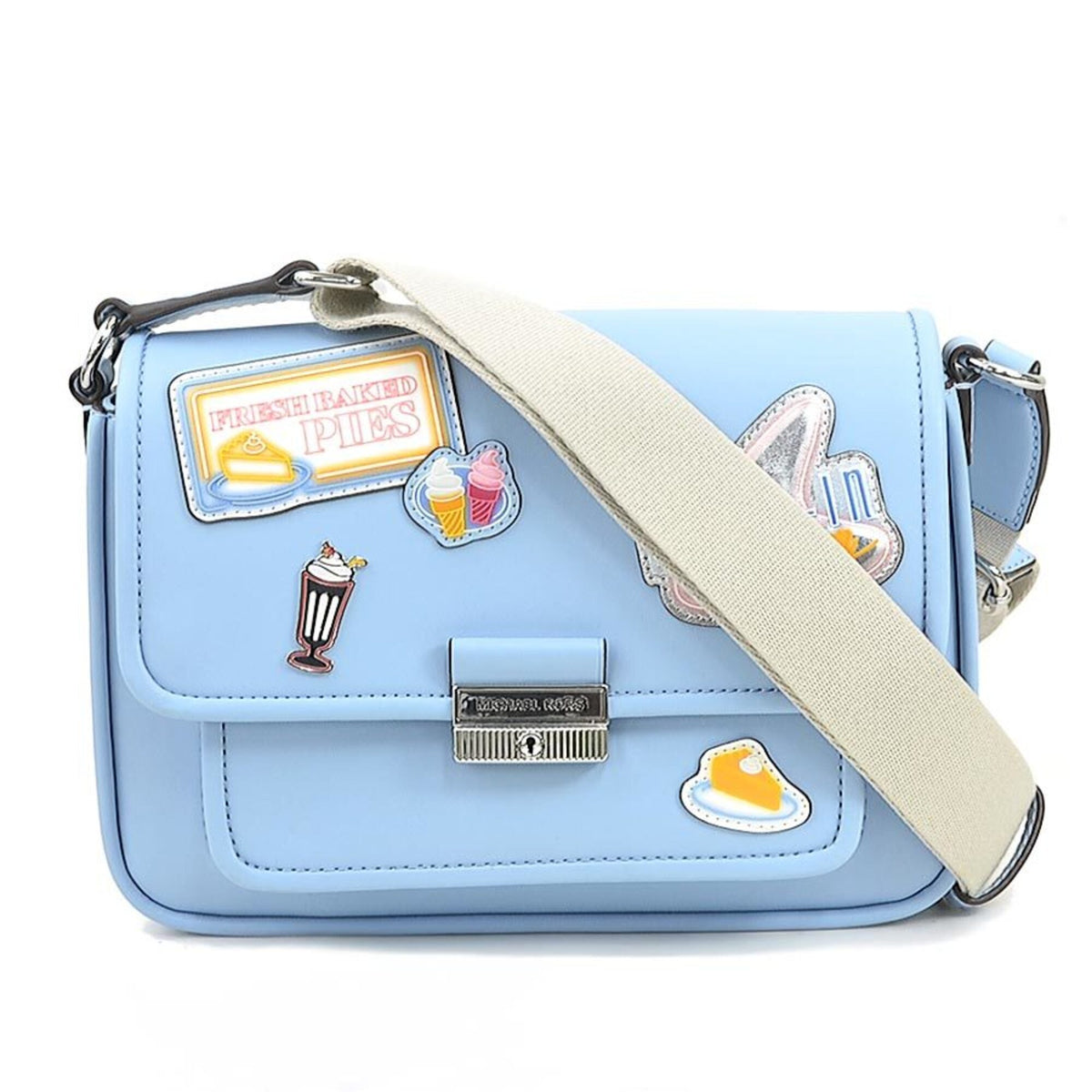 Michael Kors Light Blue Leather Shoulder Bag (Pre-Owned)