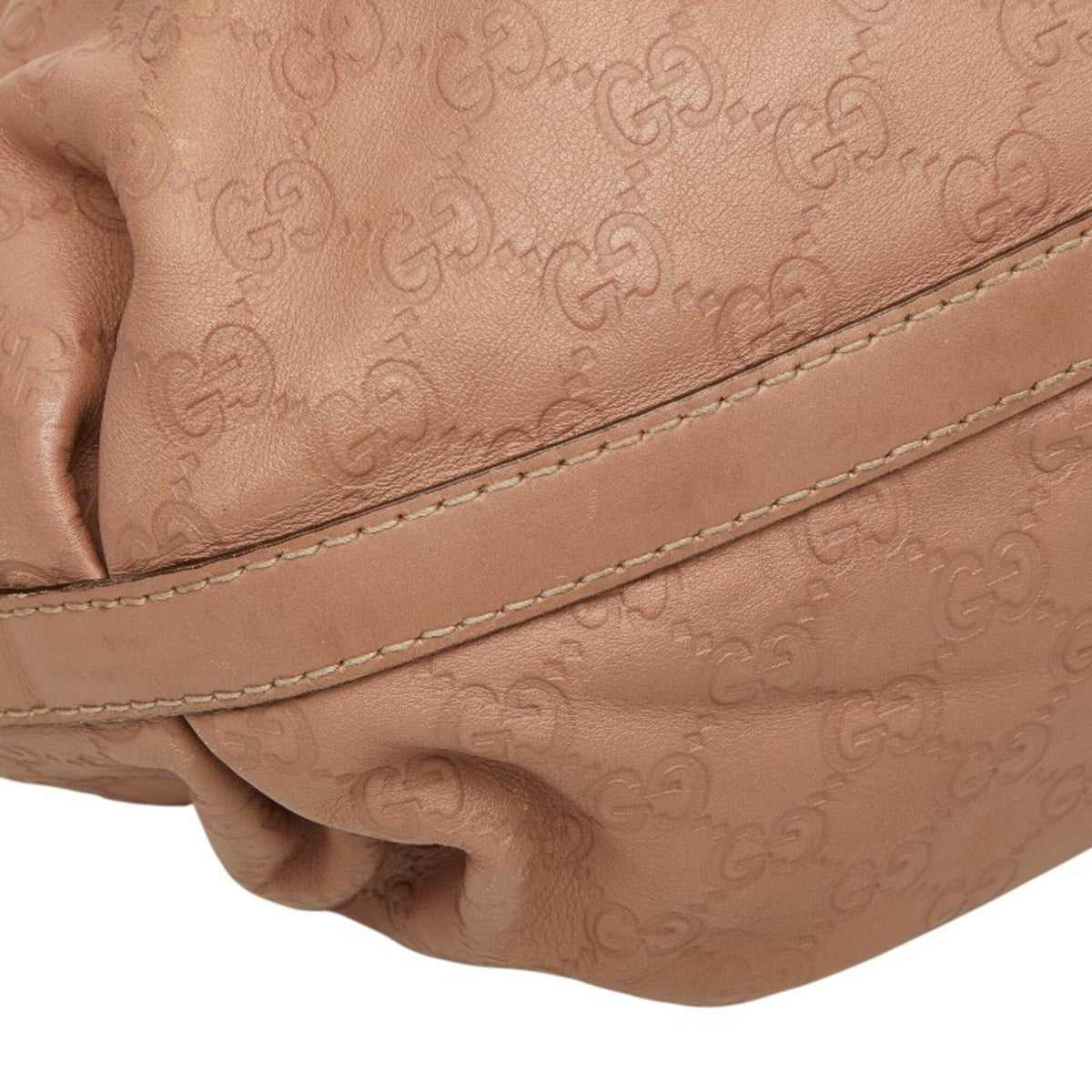 Gucci Pink Leather Handbag Tote Bag (Pre-Owned)