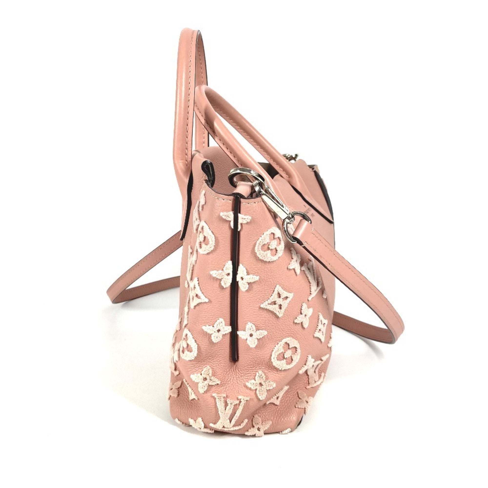 Louis Vuitton Magnolia Pink Leather Handbag Shoulder Bag Tote Bag (Pre-Owned)