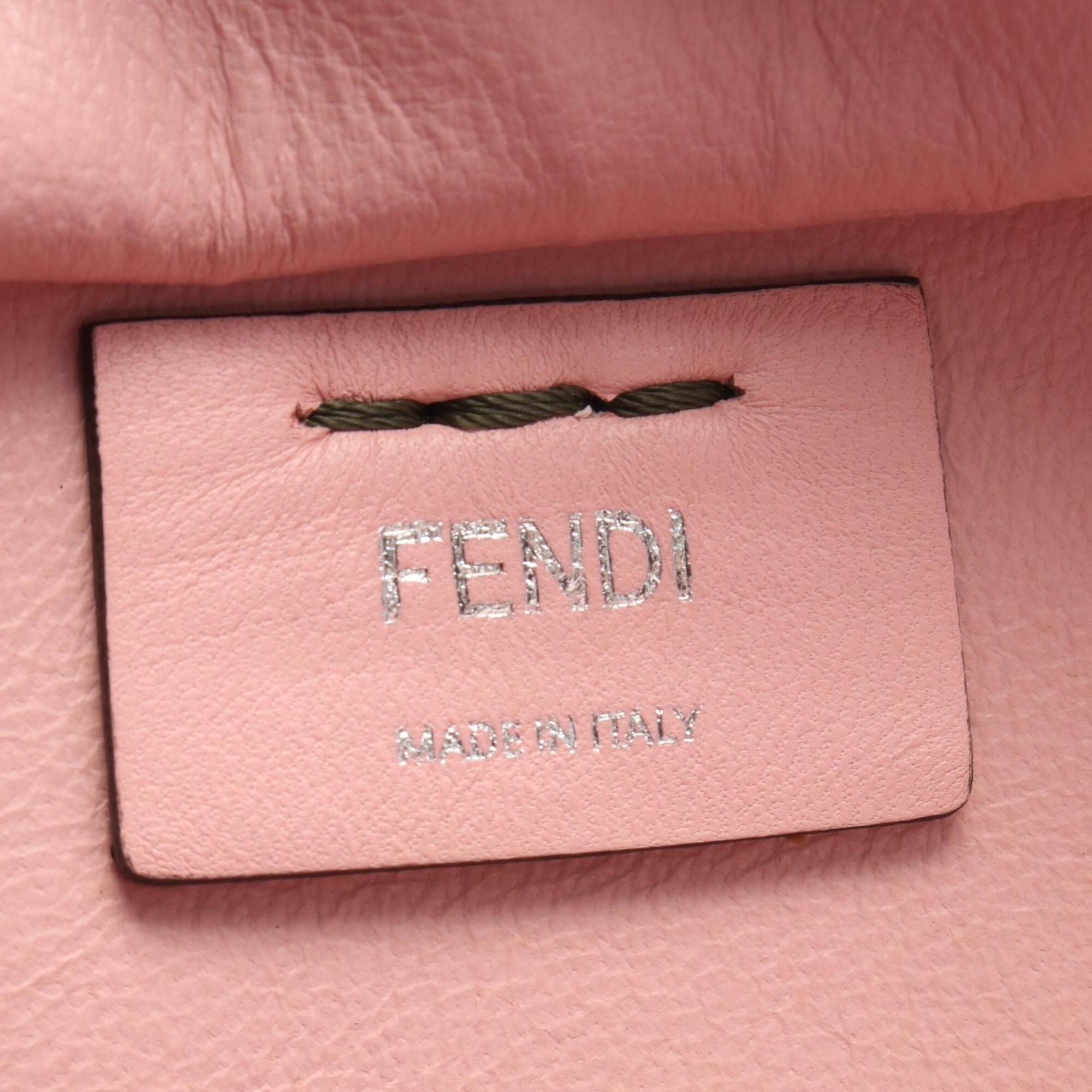 Fendi Khaki Pink Leather Handbag (Pre-Owned)