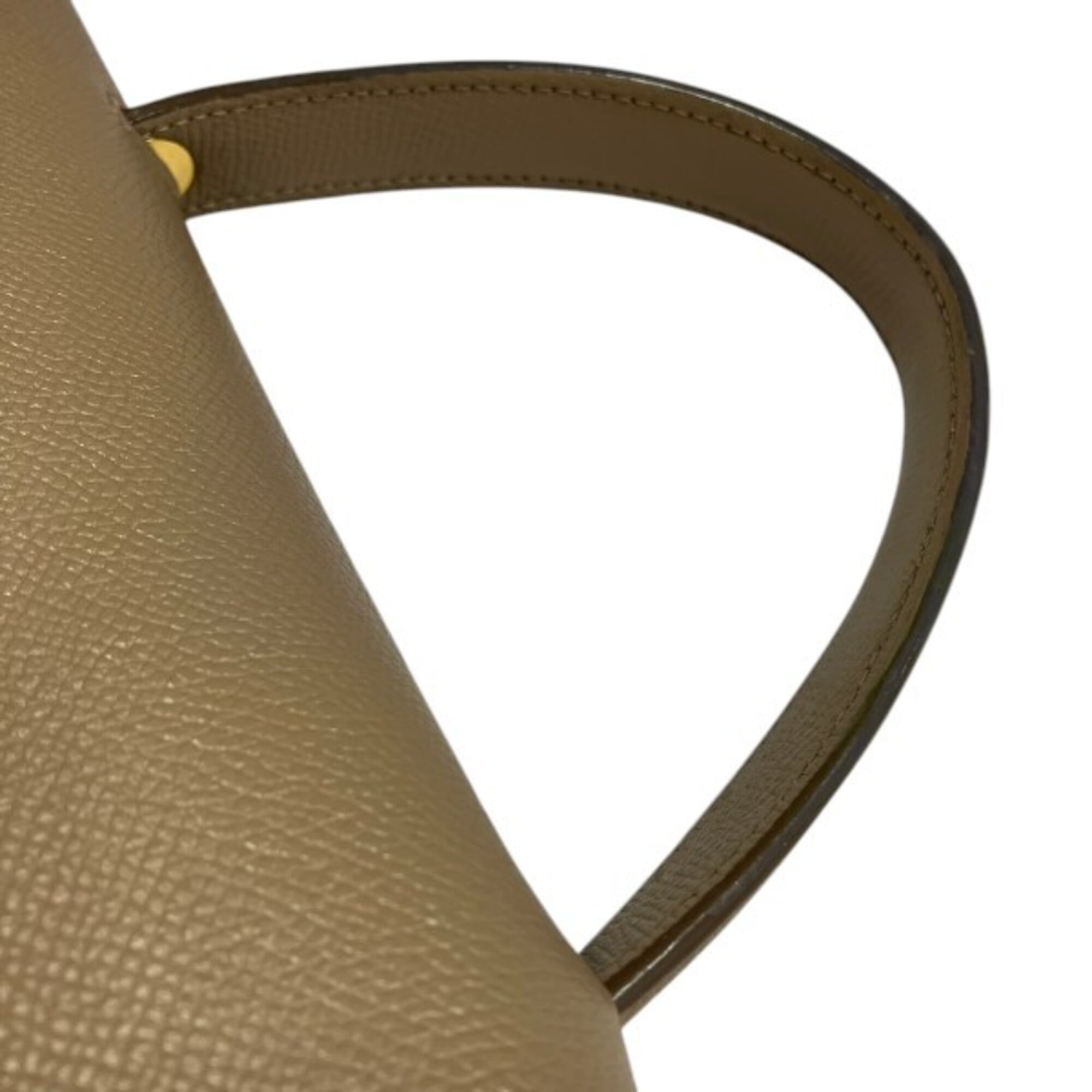 Celine Beige Leather Handbag Shoulder Bag (Pre-Owned)