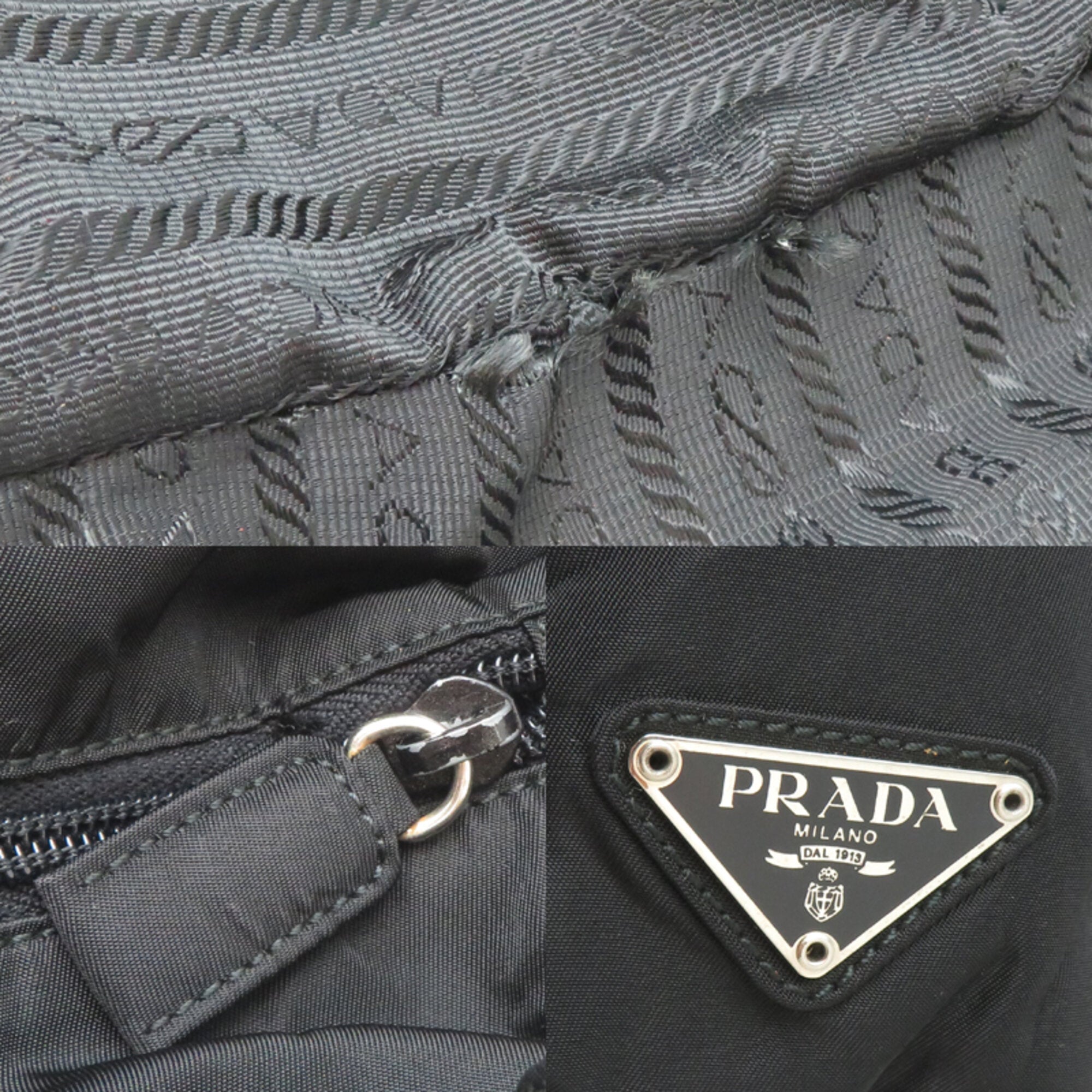 Prada Black Nylon Tote Bag (Pre-Owned)
