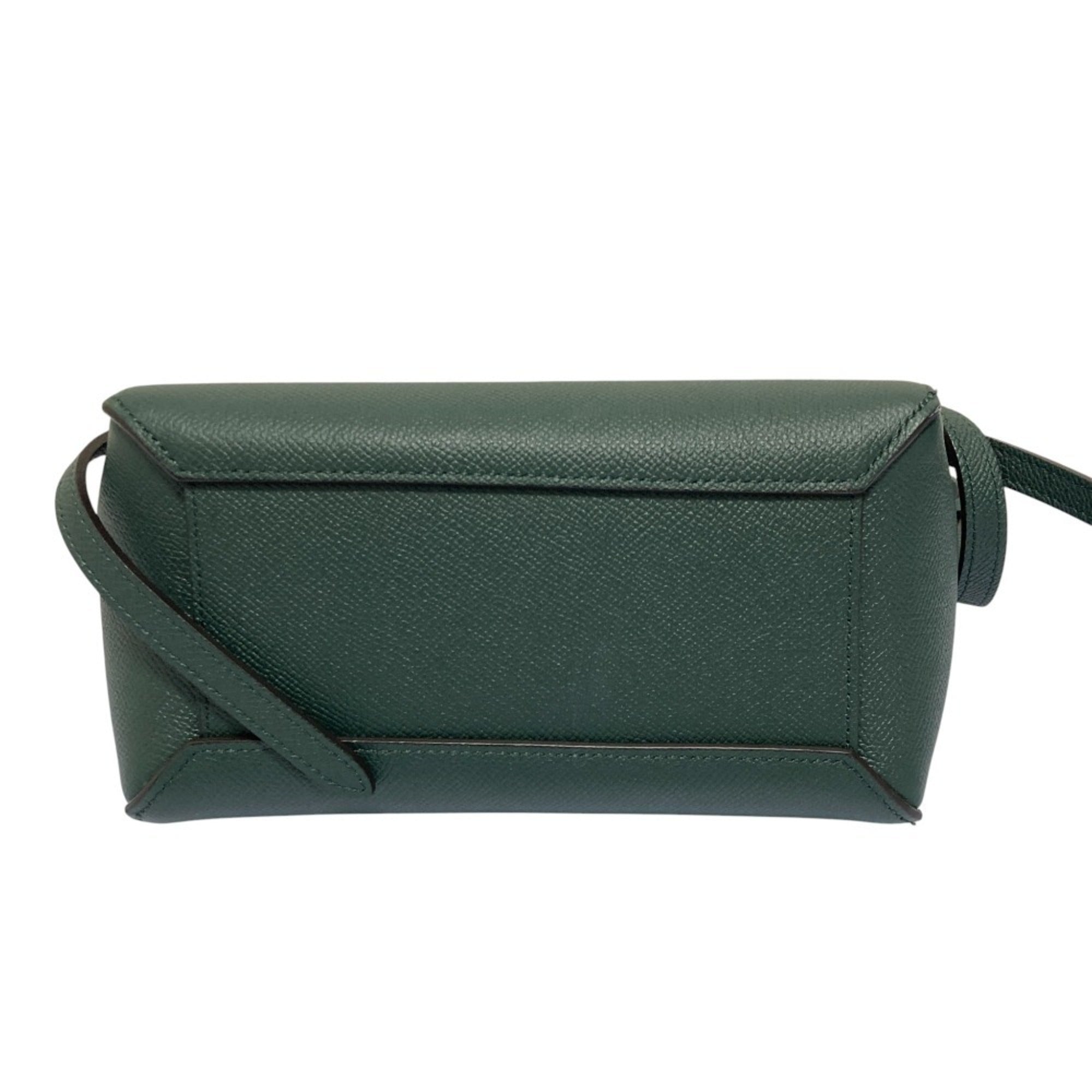 Celine Green Suede Handbag Shoulder Bag (Pre-Owned)