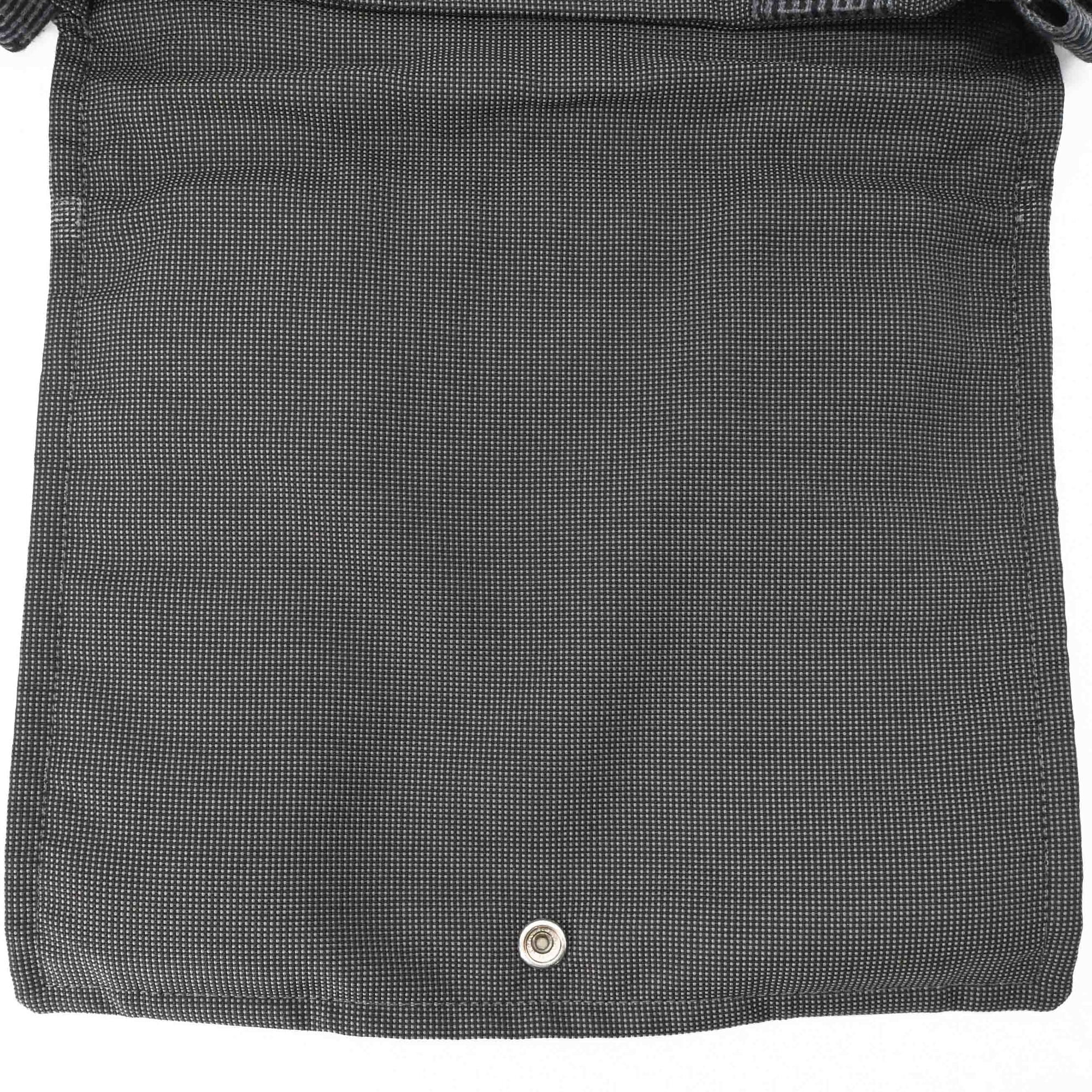 Hermes Gray Nylon Canvas Shoulder Bag (Pre-Owned)
