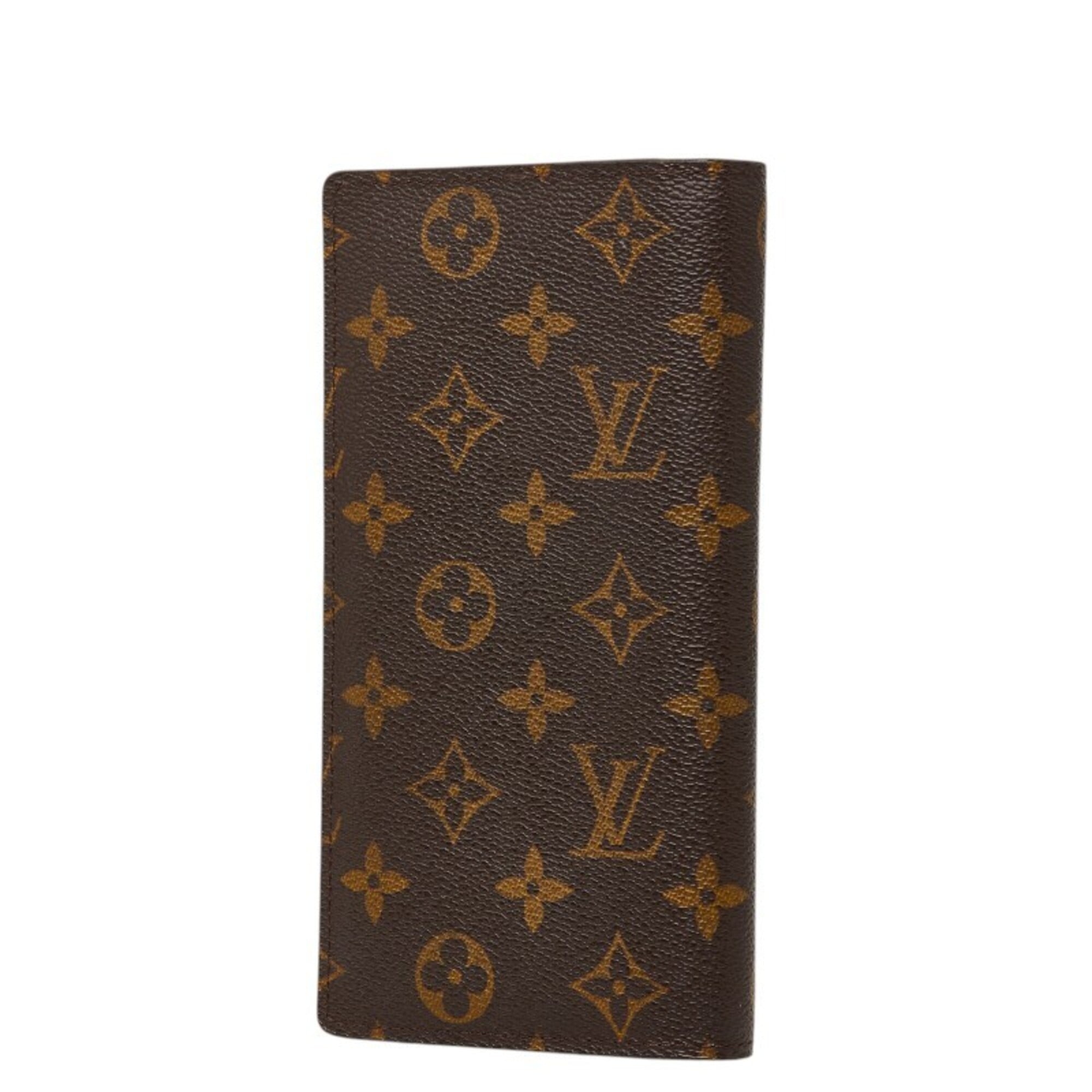 Louis Vuitton Brown Pvc Leather Long Wallet (Bi-Fold) (Pre-Owned)