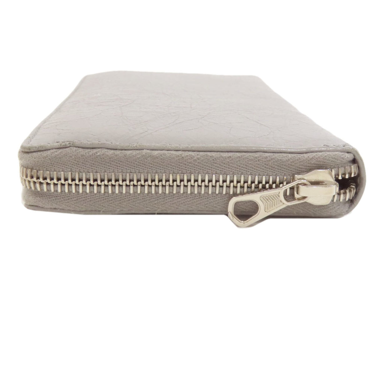 Balenciaga Gray Leather Long Wallet (Bi-Fold) (Pre-Owned)