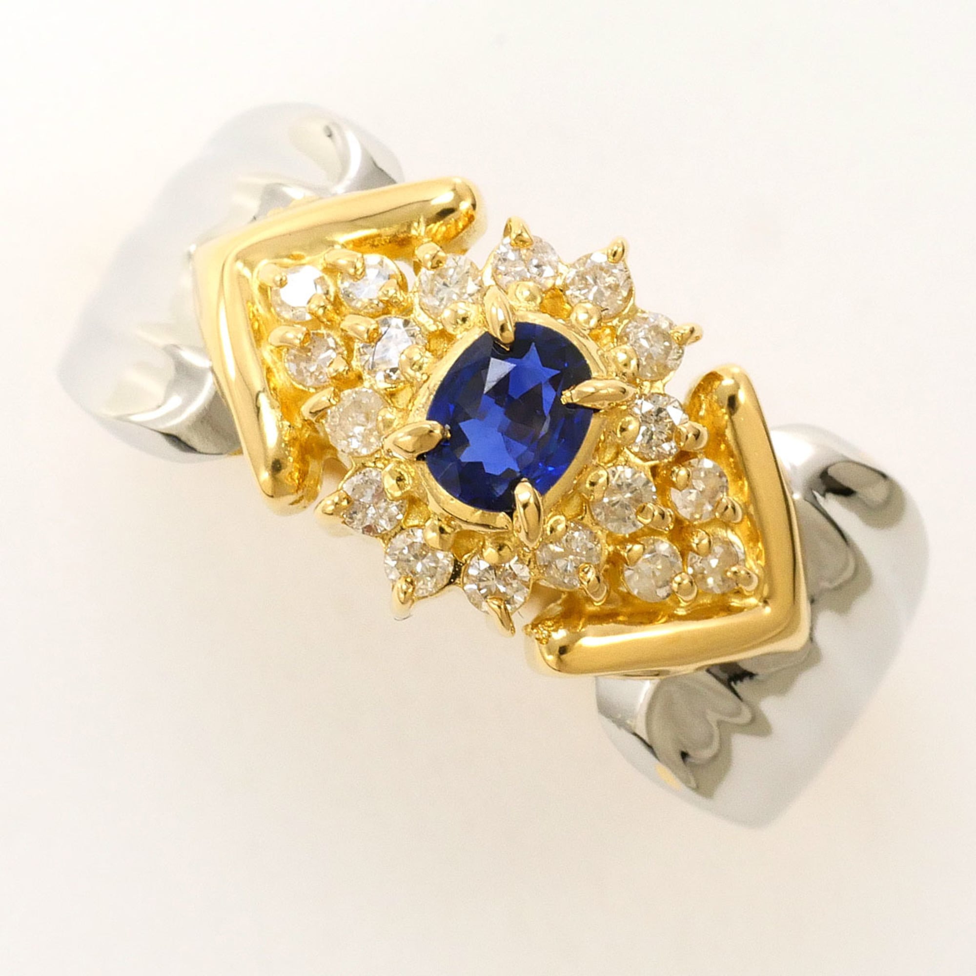 Unbranded Platinum Yellow Gold Yellow Gold (18K) Platinum 900 Band Ring (Pre-Owned)